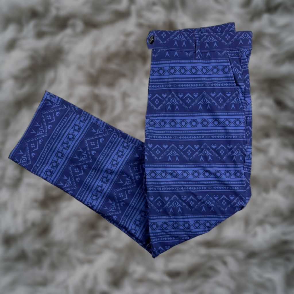 Greyson Men's Aztec Performance Golf Pants Blue 34x26