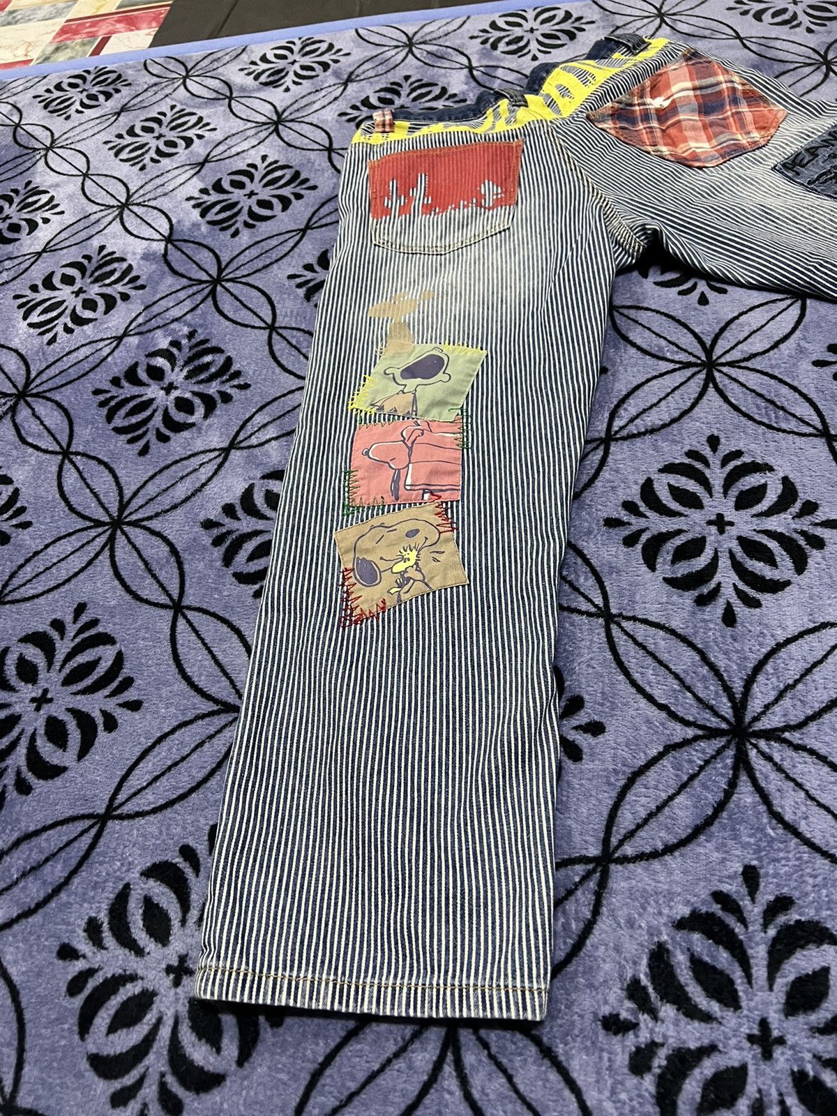 Peanuts × Vintage PEANUTS - Patchwork jeans Size 30" / US 8 / IT 44 - 14 Thumbnail