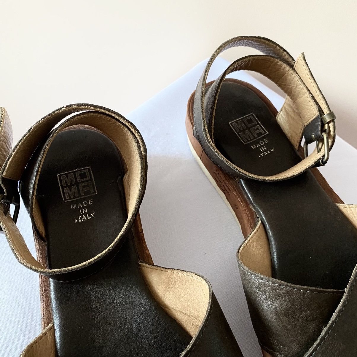 Dirk Bikkembergs × MoMA × Puma MoMa Leather Sandals Ballet Flats Shoes Puma Style Y2K Size US 9 / IT 39 - 6 Thumbnail
