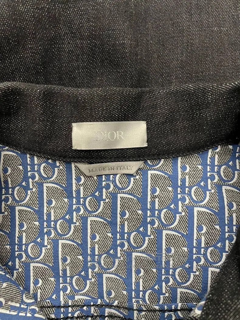 Dior Dior Dark Denim Jacket with. Size US L / EU 52-54 / 3 - 3 Thumbnail