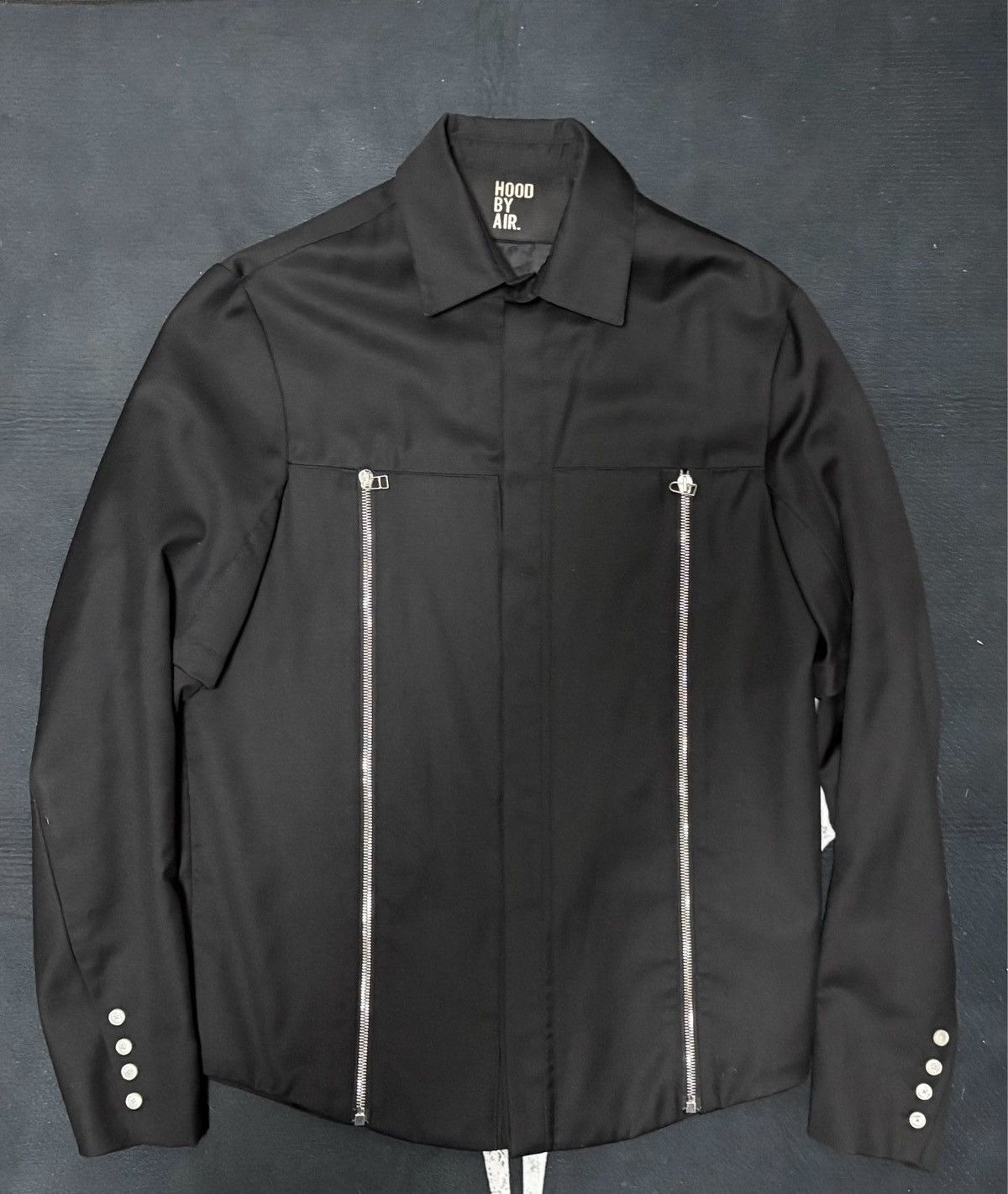 Hood By Air Hood by Air Pure Wool Zip-Up Jacket Size US S / EU 44-46 / 1 - 1 Thumbnail