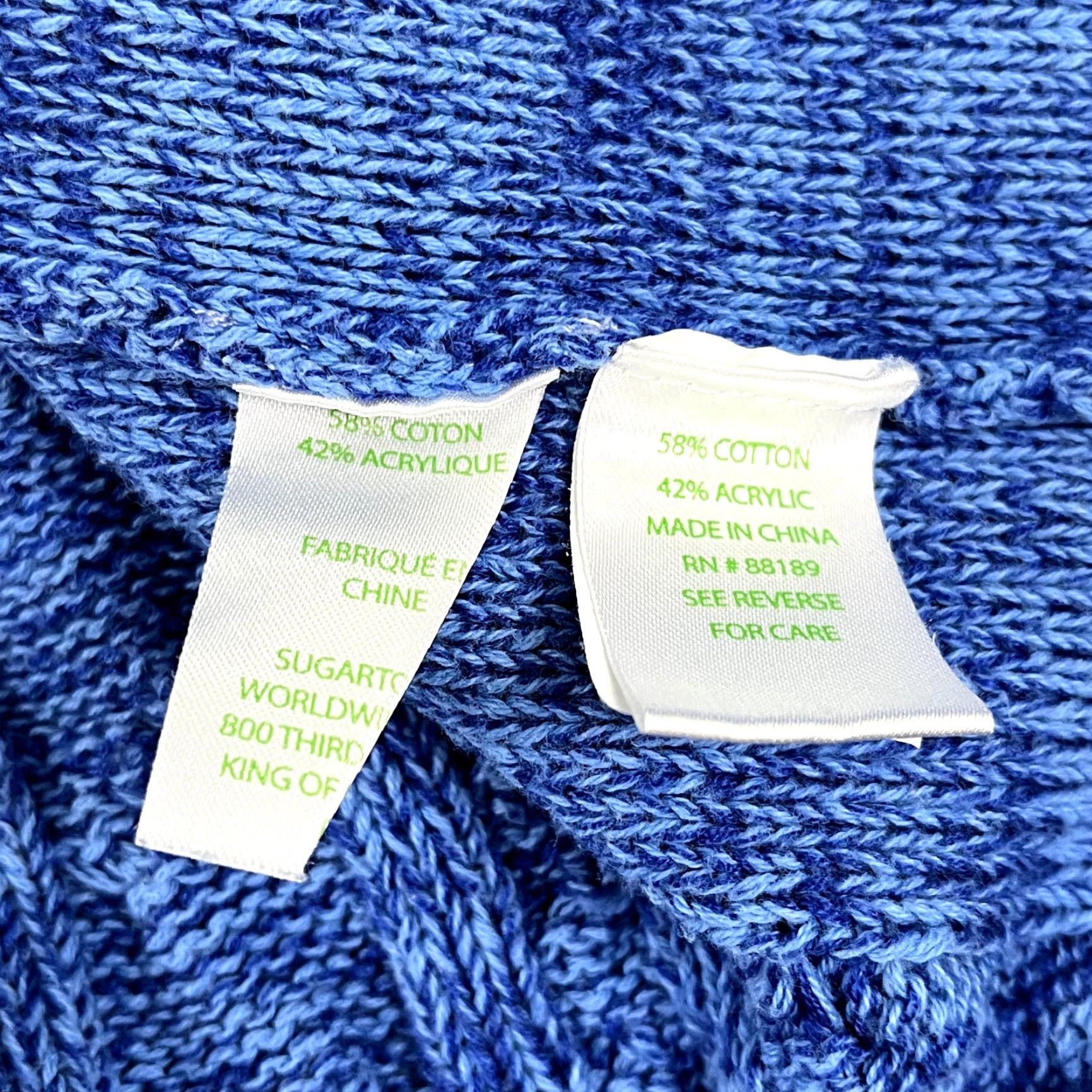 Lilly Pulitzer LILLY PULITZER Sweater Womens Small Blue Knit Maxcy Mix Stitched Preppy 008396 Size S / US 4 / IT 40 - 6 Thumbnail