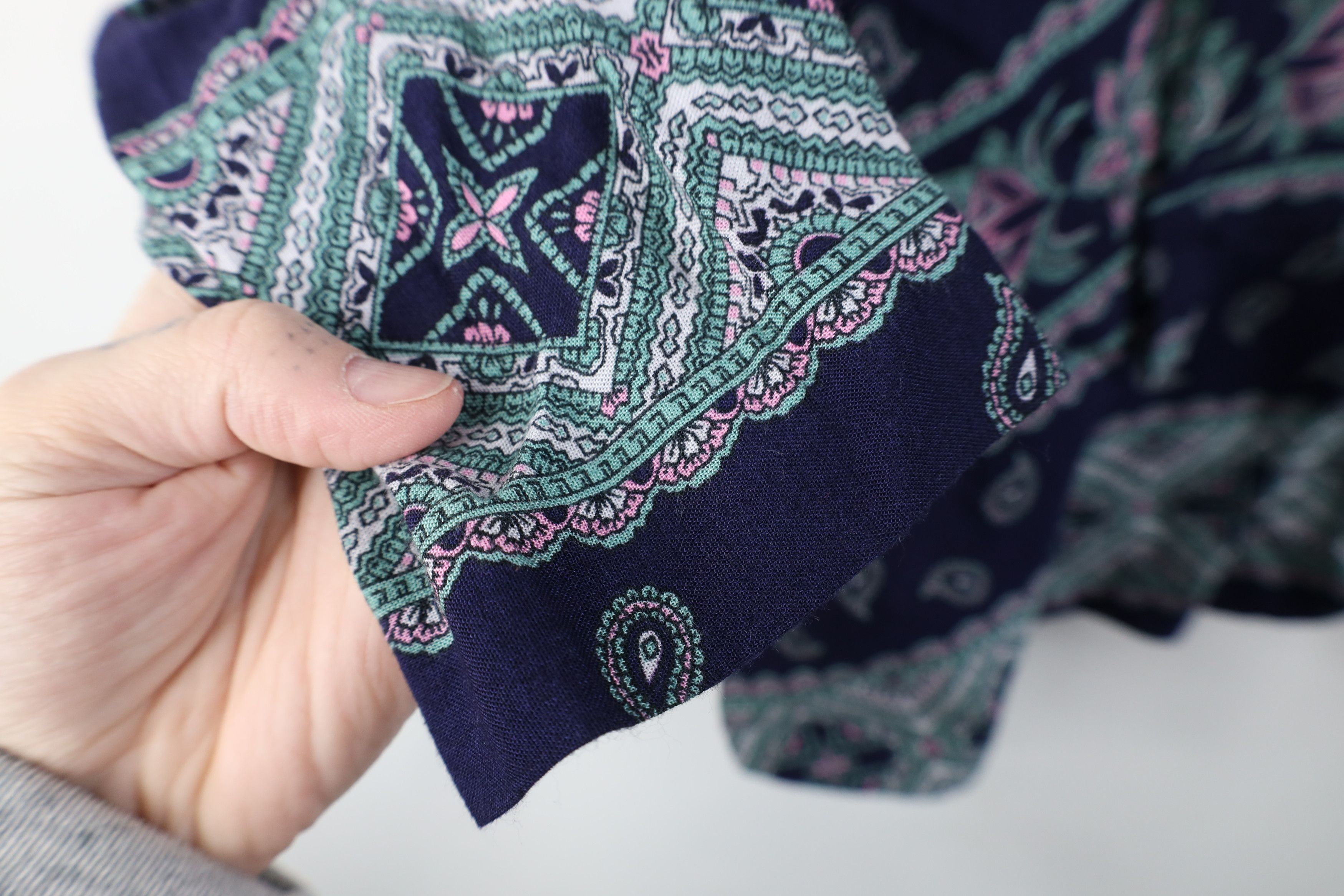 Vintage Vintage 90s Streetwear Paisley Flower Blazer Jacket USA Size 4XL / US 24-26 - 8 Thumbnail