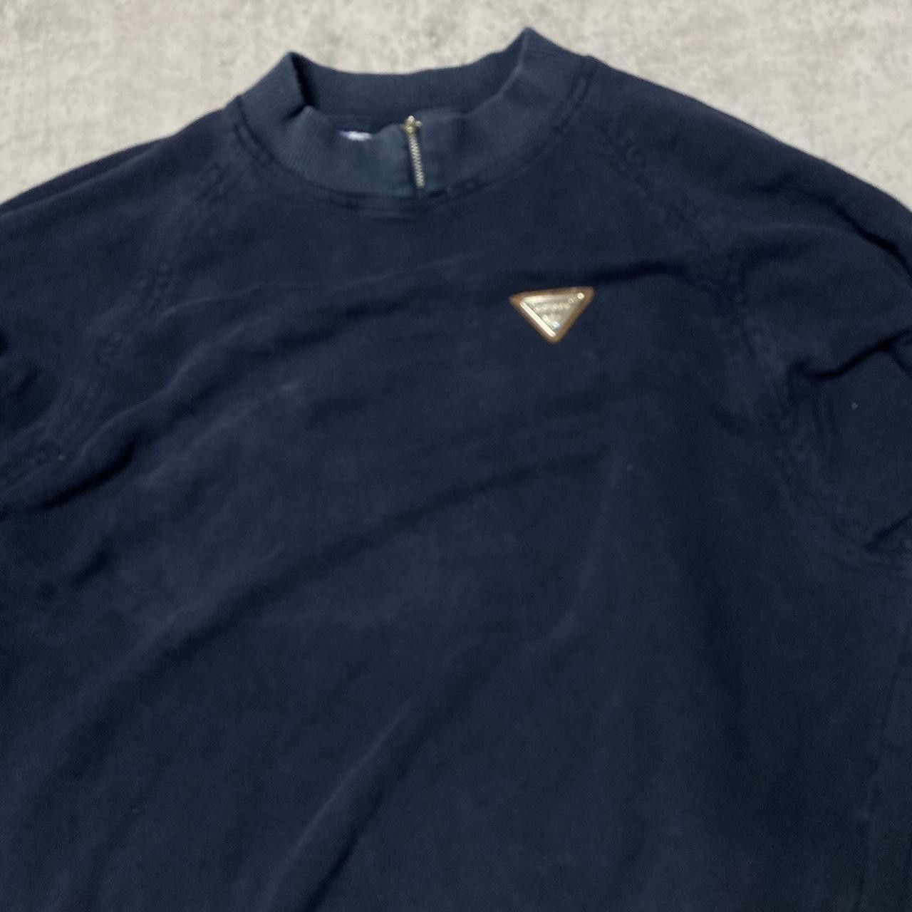 Adidas Navy Adidas quarter zip sweatshirt with gold logo Size US M / EU 48-50 / 2 - 2 Thumbnail