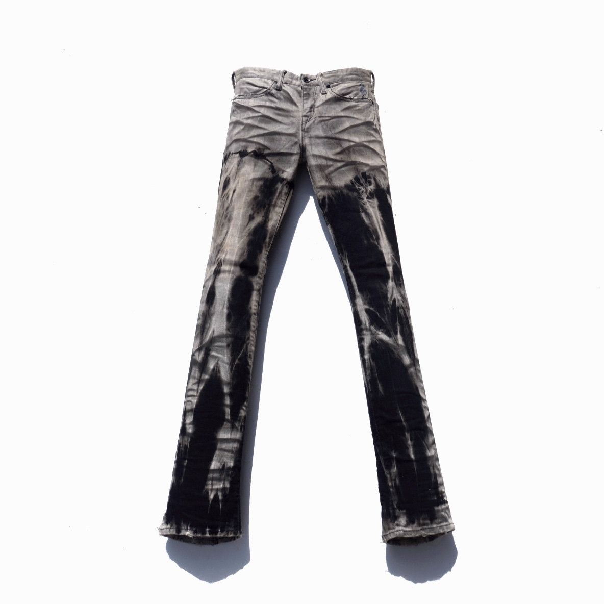 image of Civarize Abstract Whiskered Jeans in Washed Black, Men's (Size 28)