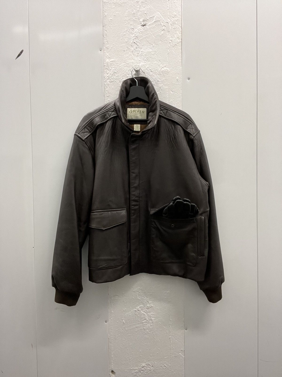 Orvis Orvis lambskin leather bomber jacket Size US L / EU 52-54 / 3 - 2 Thumbnail