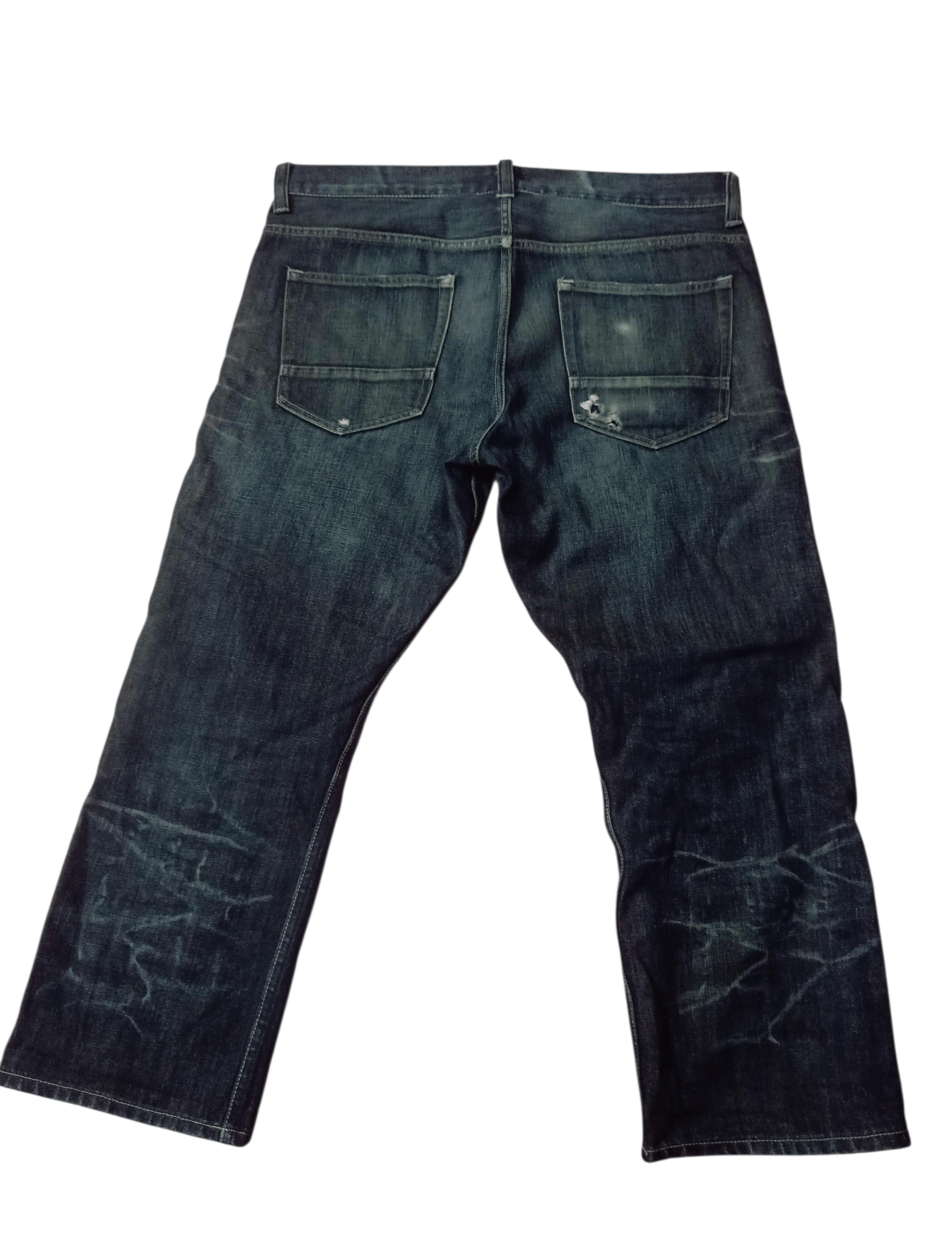 Japanese Brand 🌟Back Number EveryGarment Gurantee Men Denim 🌟 Size US 35 - 2 Thumbnail
