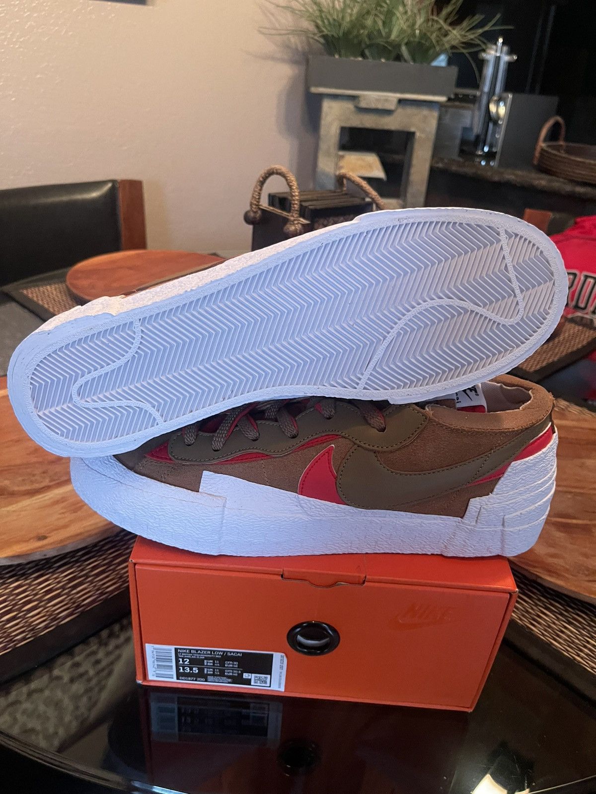 Nike × Sacai Nike x Sacai Blazer Low “British Tan” Size US 12 / EU 45 - 7 Thumbnail