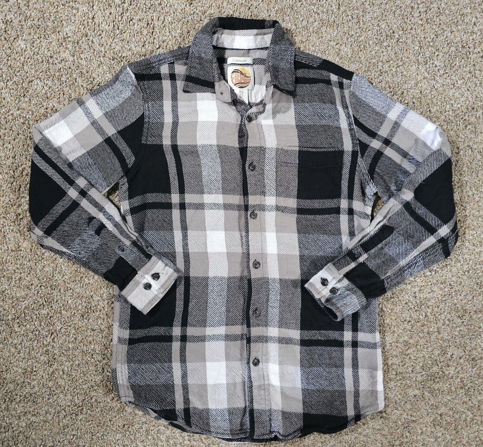 Designer C&C California Flannel Shirt Men's S Black Long Sleeve Size US S / EU 44-46 / 1 - 1 Thumbnail