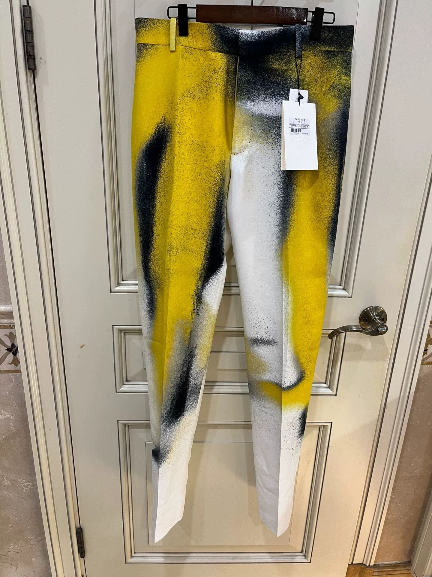 Alexander McQueen Alexander McQueen Yellow Gray Spray Suit Set Size US S / EU 44-46 / 1 - 6 Thumbnail