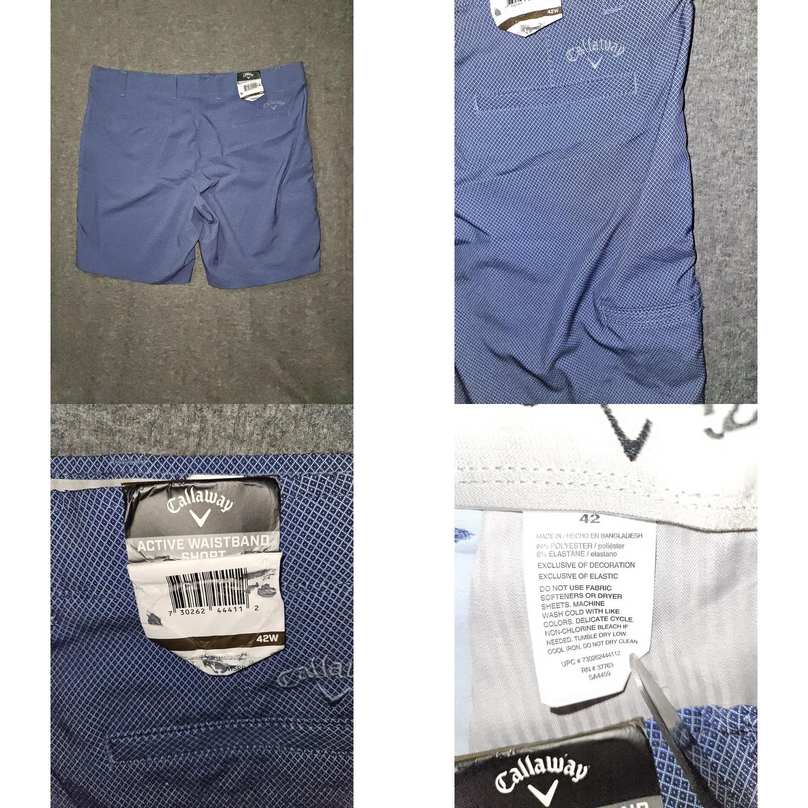 Callaway Callaway Shorts Mens 42 Blue Premium Flex Active Waistband Golf Peacoat Size US 42 / EU 58 - 8 Thumbnail