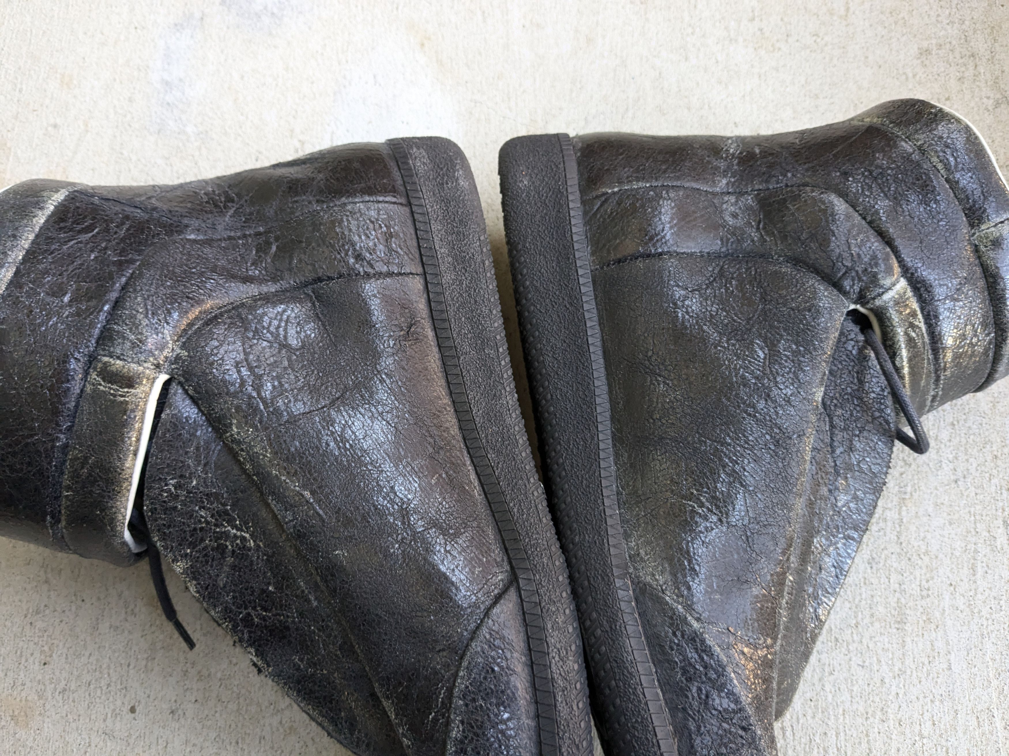 Maison Margiela Maison Margiela Future Black 12 45 Leather High Top Size US 12 / EU 45 - 12 Thumbnail