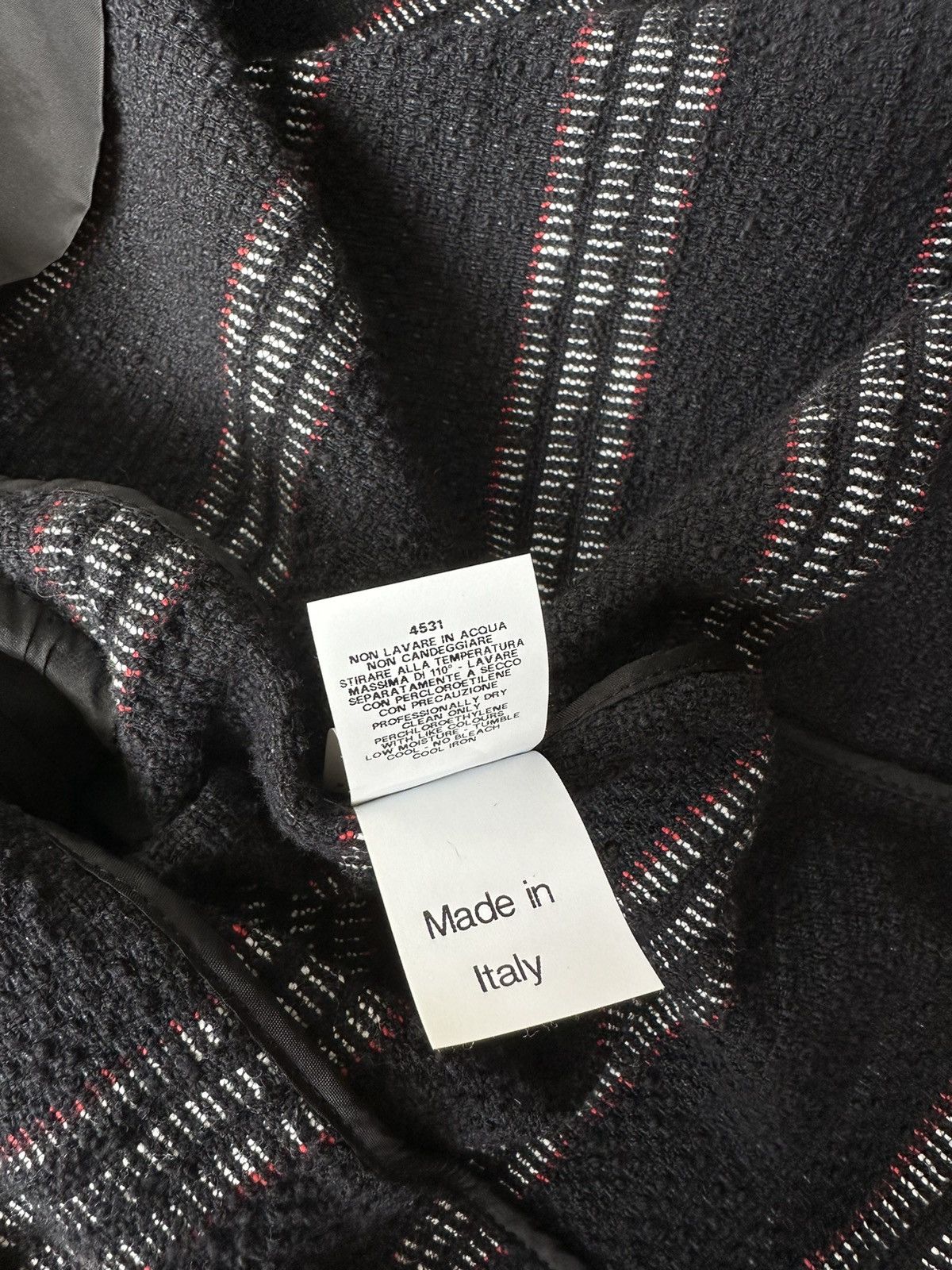 Moschino MOSCHINO BOUTIQUE Tweed Blazer Jacket Lace Embroidery Size M / US 6-8 / IT 42-44 - 22 Thumbnail