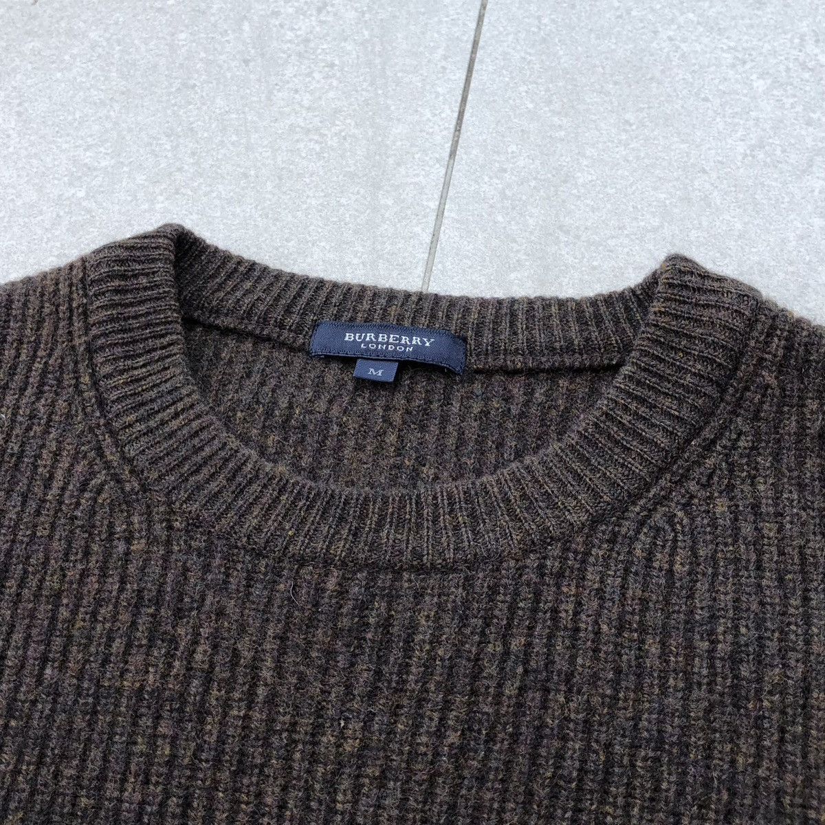 Burberry Burberry London Nova Check Elbow Patch Wool Sweatshirts Size US M / EU 48-50 / 2 - 11 Thumbnail