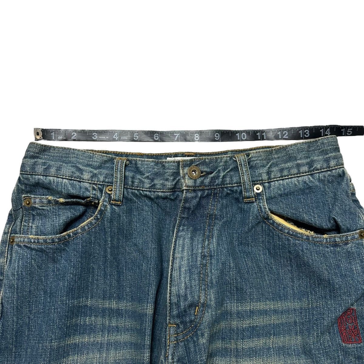 Karakuri Tamashii 369 Karakuri Tamashii jeans embroidered denim blue archive Size US 30 / EU 46 - 15 Thumbnail
