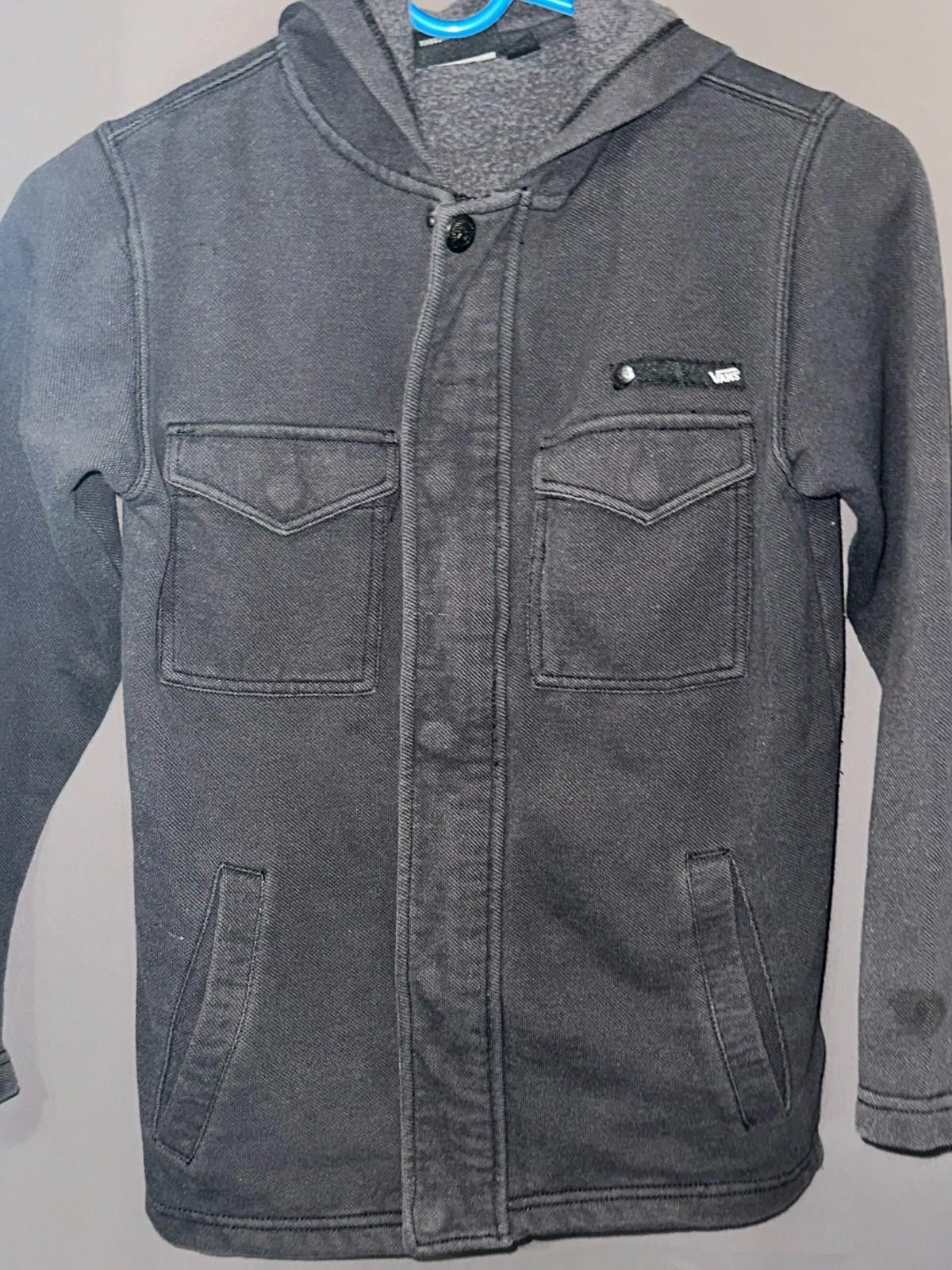 Vans VANS Small Gray Hooded Jacket – Rugged Texture, Urban Style Size US S / EU 44-46 / 1 - 1 Thumbnail