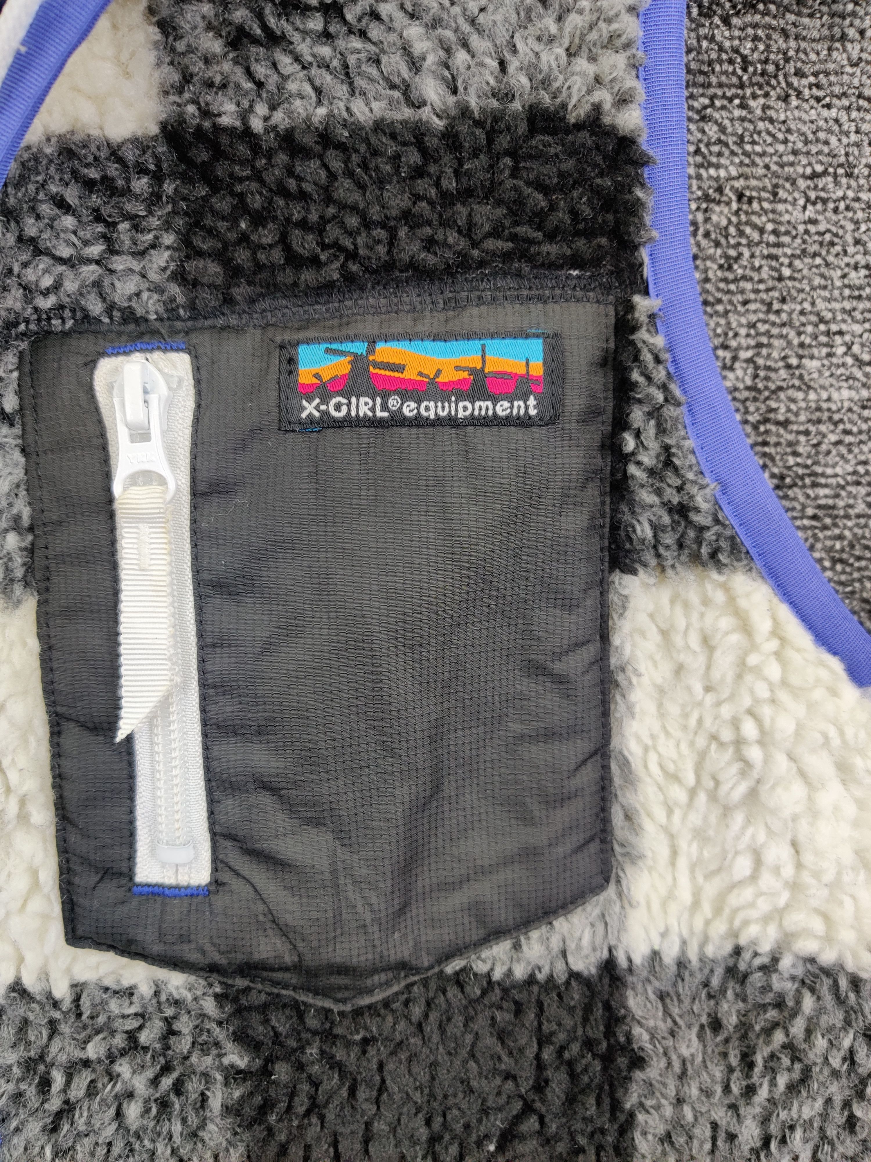 Japanese Brand X-Girl Fleece Sherpa Deep Pile Hoodie Vest Size US S / EU 44-46 / 1 - 3 Thumbnail