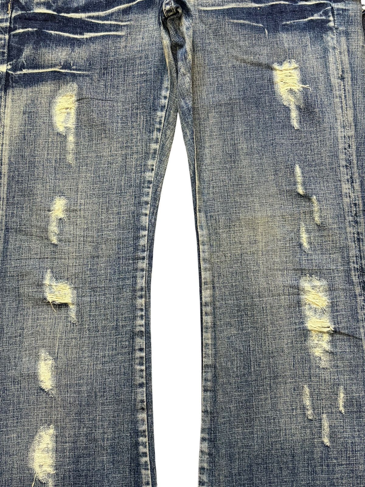 Tornado Mart Vintage Tornado Mart Distress Low Rise Flare Jeans Size 34" / US 12 / IT 48 - 3 Thumbnail