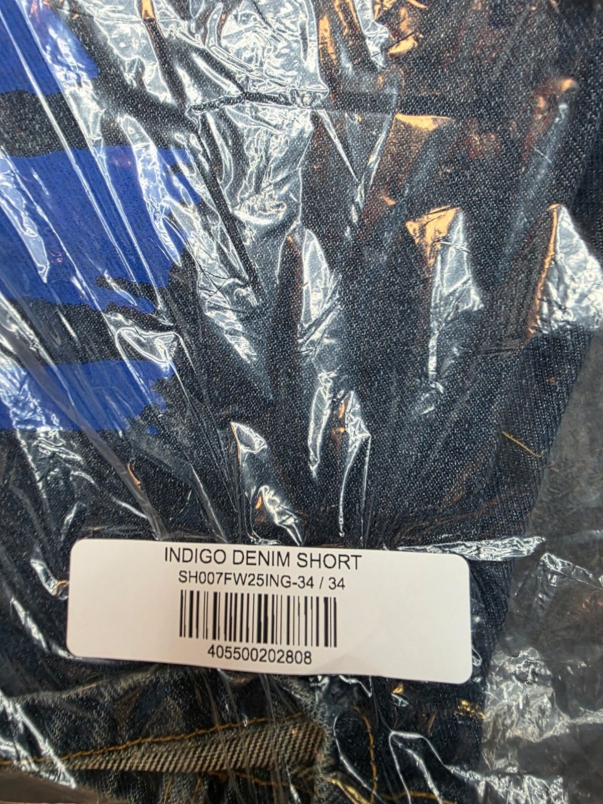 Sp5der Sp5der Indigo Beluga Denim Shorts Size US 34 / EU 50 - 6 Thumbnail