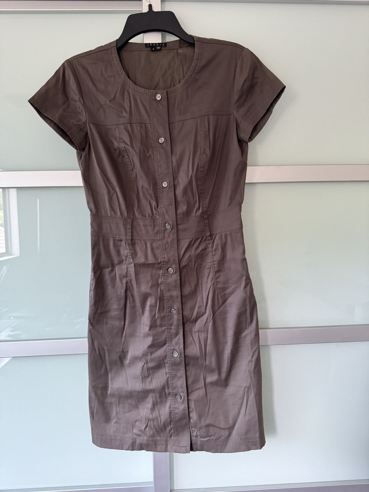 Theory Theory Olive Green Dress Size XS / US 0-2 / IT 36-38 - 1 Thumbnail