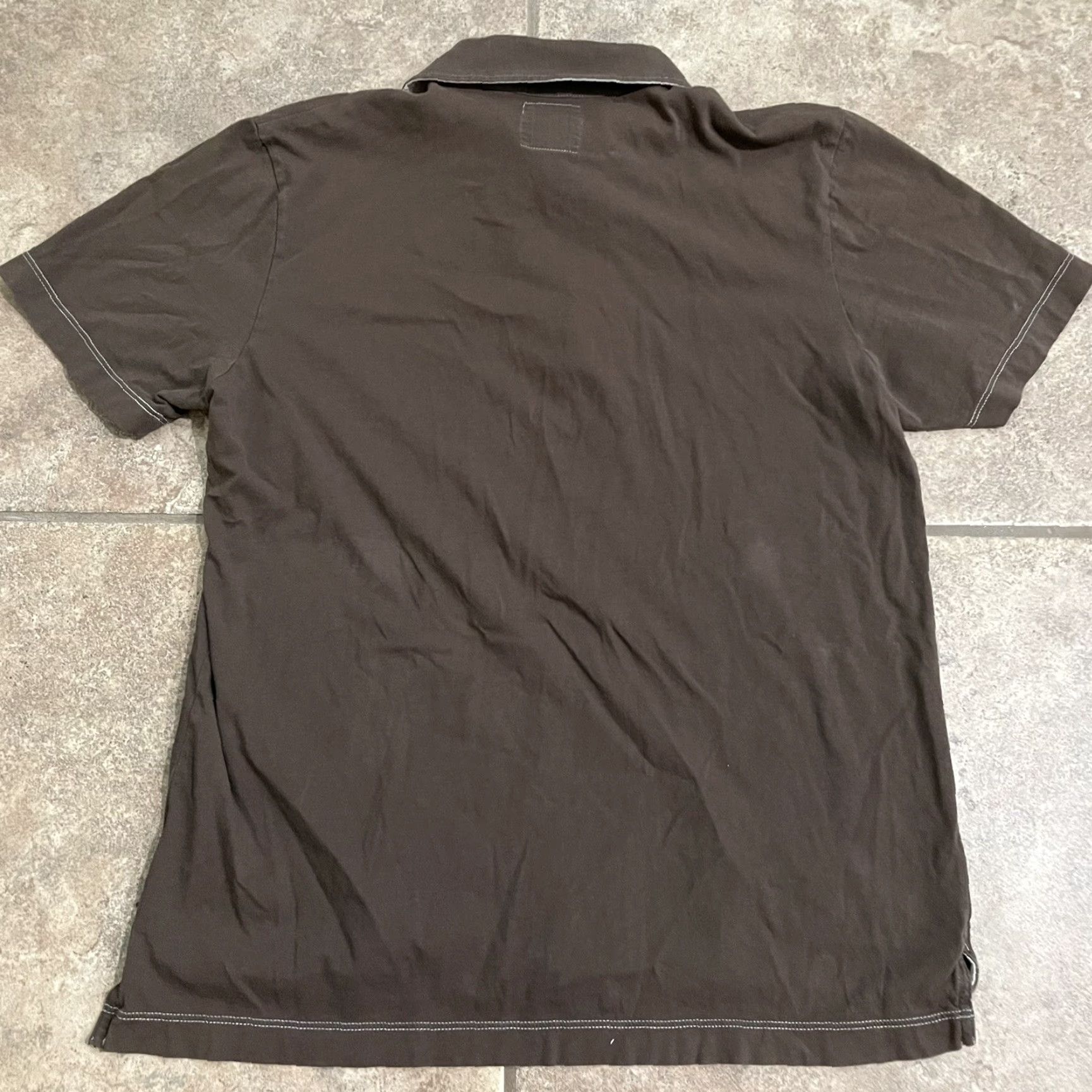 Billy Reid VINTAGE Billy Reid Polo Shirt Men Size Large Brown Golf Pockets Size US L / EU 52-54 / 3 - 5 Thumbnail