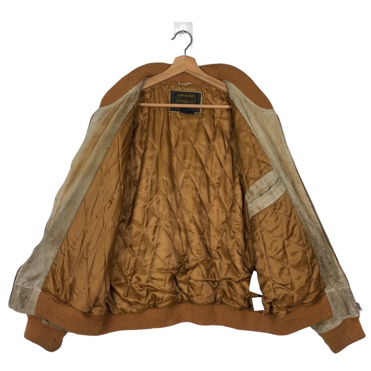 Japanese Brand 🔥90’s Vintage Genuine Bomber Leather Jacket Gembony Japan Size US L / EU 52-54 / 3 - 10 Thumbnail