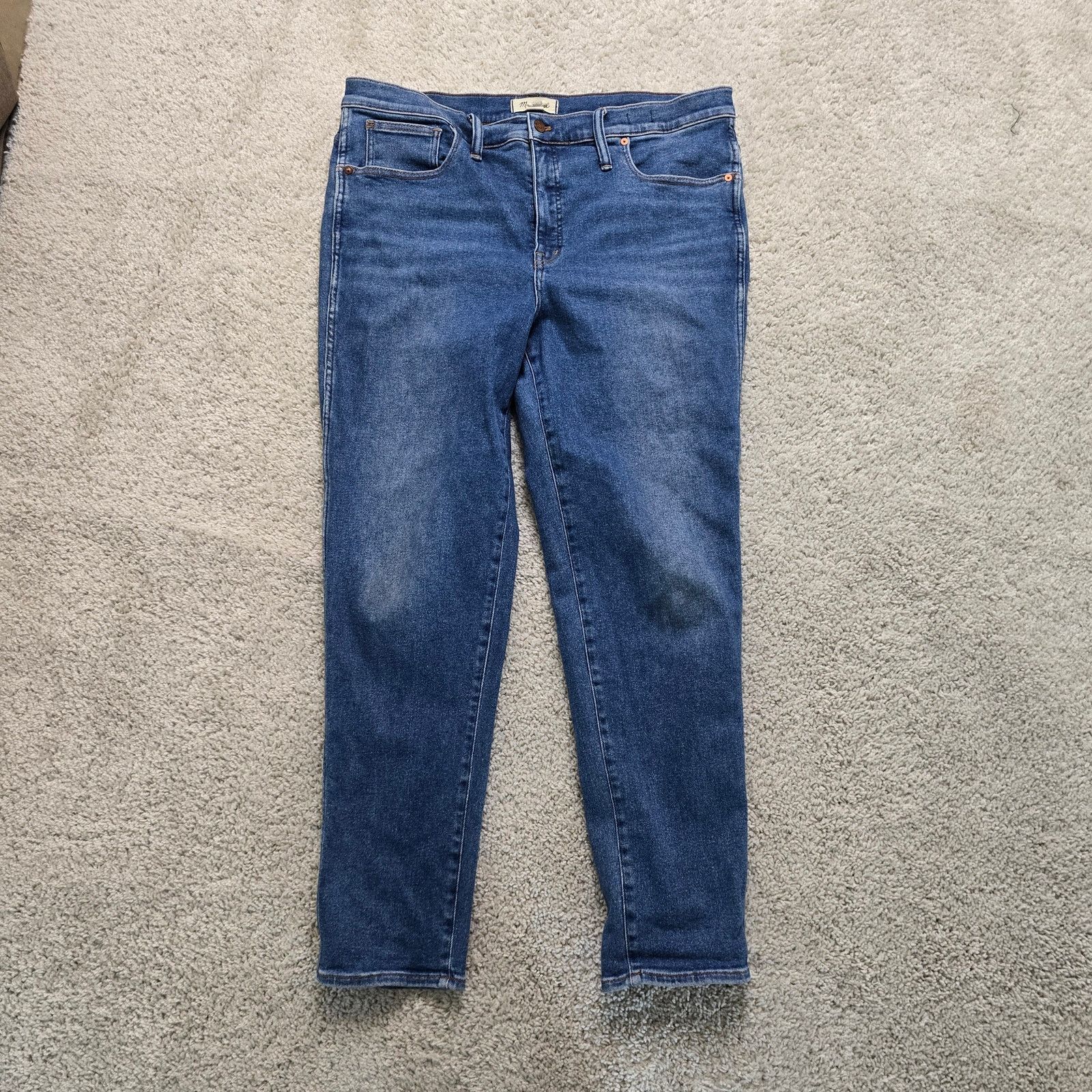Madewell Madewell Stovepipe Womens 33T Tall 30 Length Blue Jeans Size 33" - 2 Thumbnail