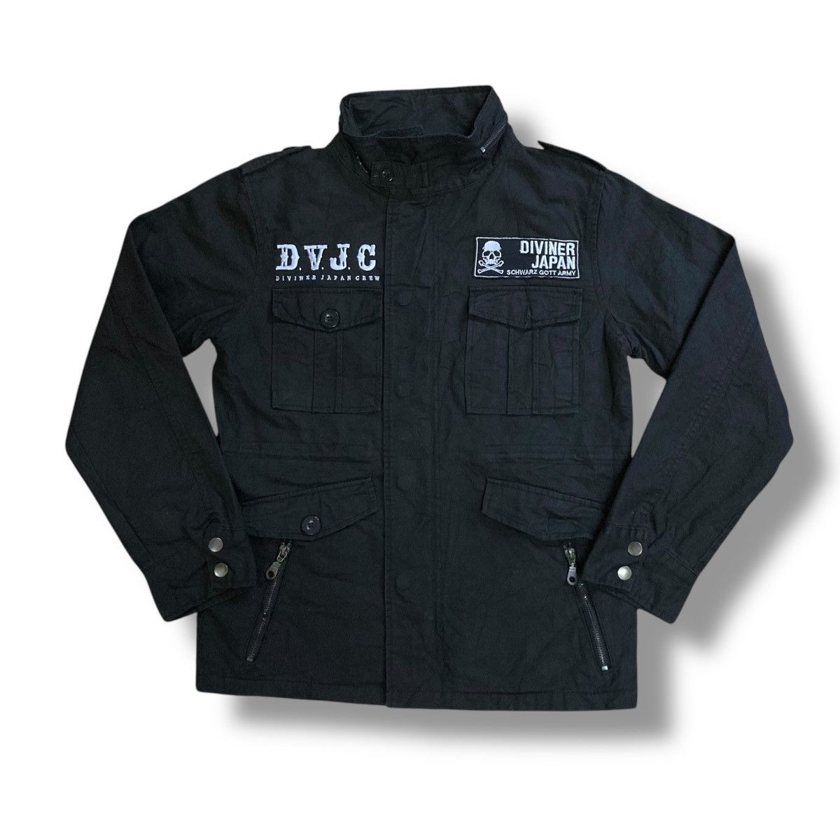 If Six Was Nine × Japanese Brand × Seditionaries 🇯🇵☠️ DIVINER JAPAN CREW SKULL PUNK GOTHIC MILITARY JACKET Size US M / EU 48-50 / 2 - 2 Thumbnail