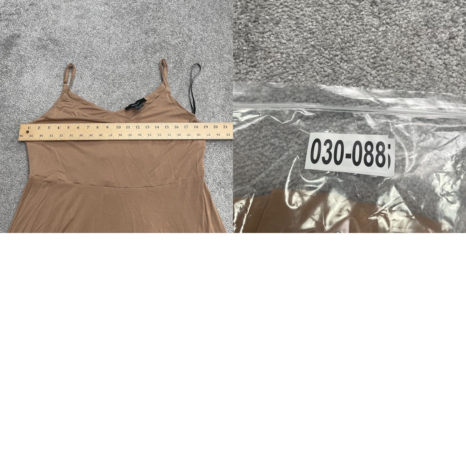 Forever 21 Forever 21 + A-Line Tank Dress Womens 0X Solid Brown Midi Sleeveless V-Neck Knit Stretch Casual Size XL / US 12-14 / IT 48-50 - 8 Thumbnail