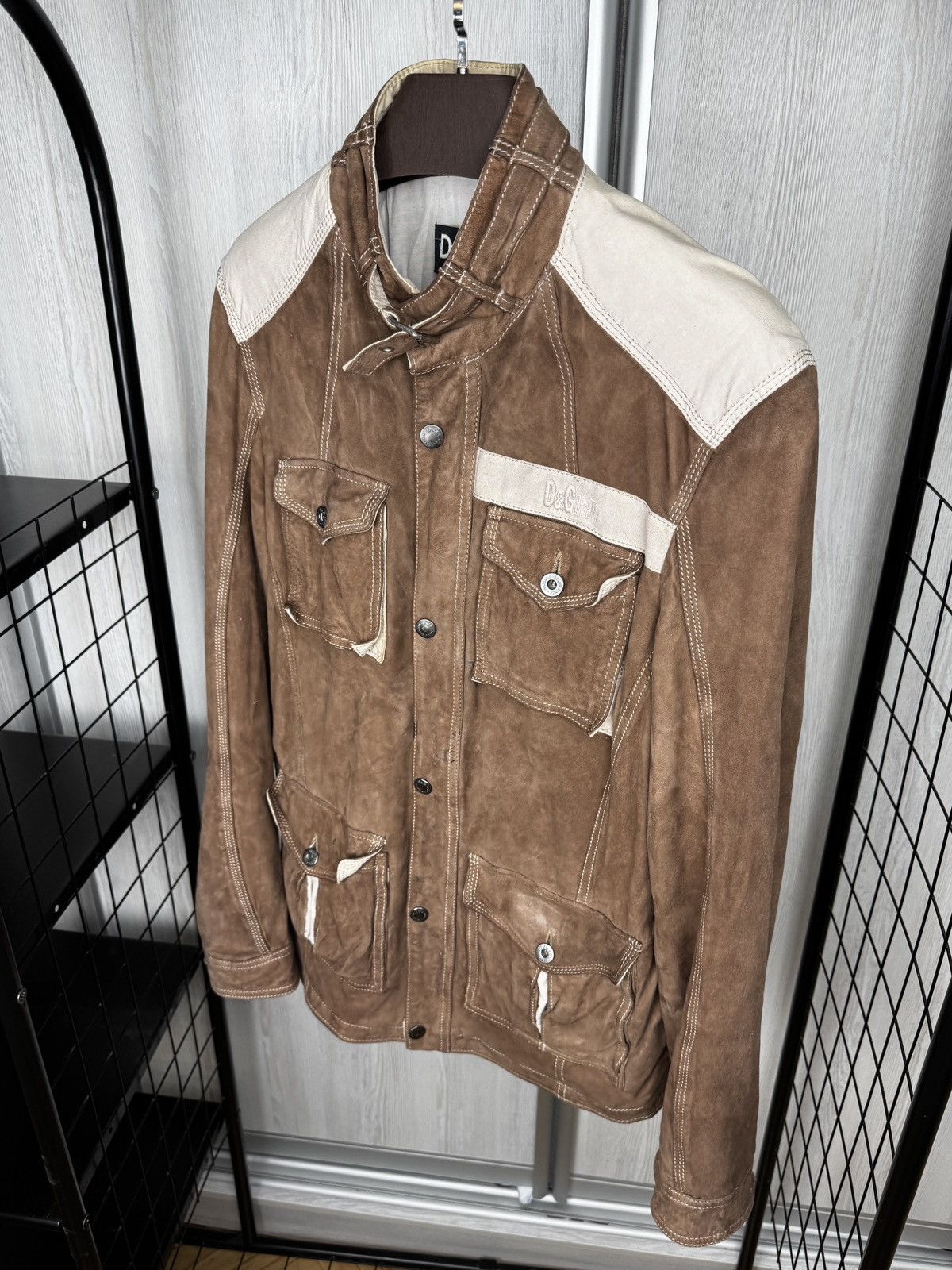 Dolce & Gabbana Dolce & Gabbana Leader SS05 lambskin suede leather jacket Size US L / EU 52-54 / 3 - 6 Thumbnail