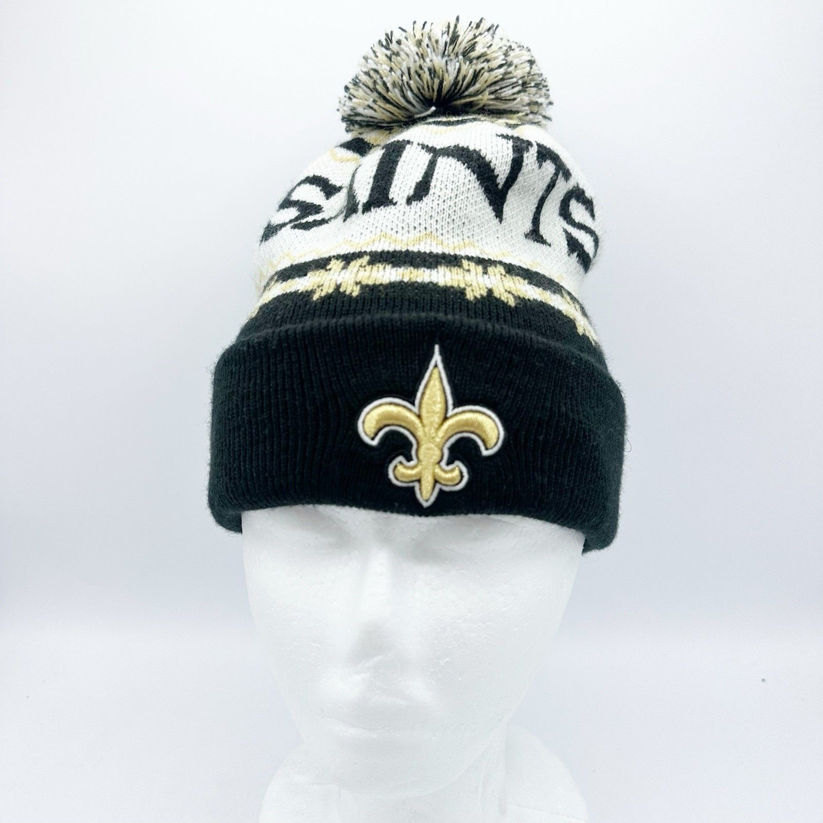 New Era New Era Black Gold NEW ORLEANS Saints NOLA NFL Pom Beanie Size ONE SIZE - 6 Thumbnail