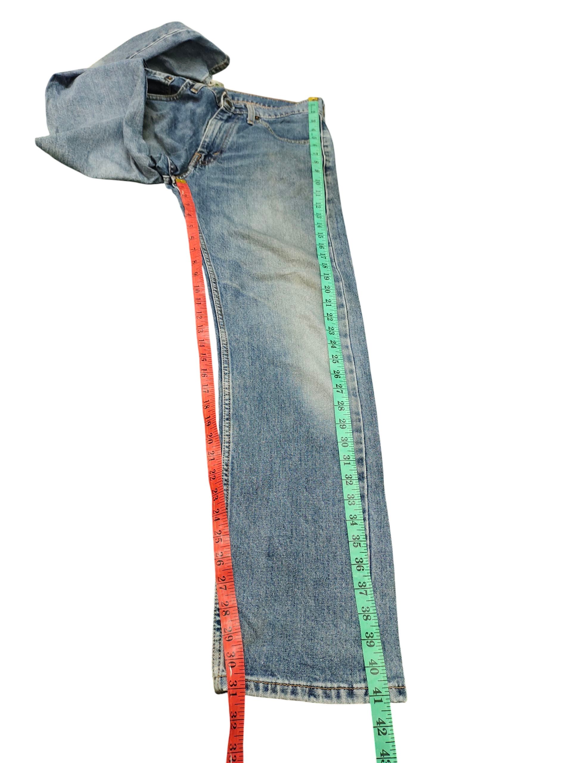 Levi's Vintage Clothing Vintage Levis 505 Clawmark Distress Sand Wash Denim Jeans Size US 30 / EU 46 - 17 Thumbnail