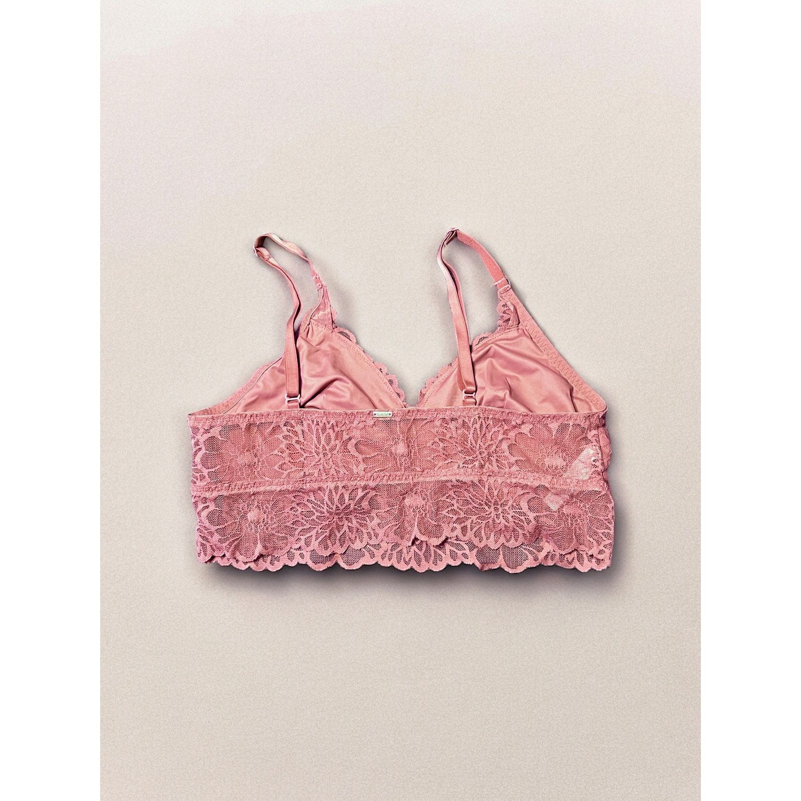 Pink Victoria Secret Bralette-PINK-Mauve Color-Size L-No Padding Size ONE SIZE - 2 Thumbnail