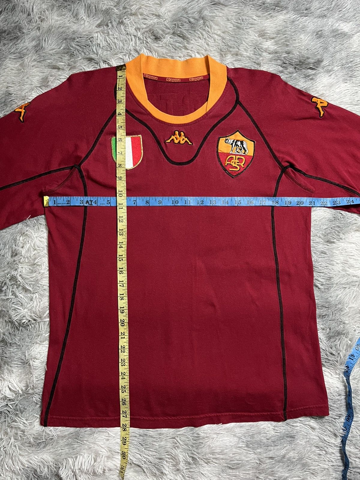 Kappa Vintage 2001/2002 As roma totti home shirt Size US L / EU 52-54 / 3 - 10 Thumbnail