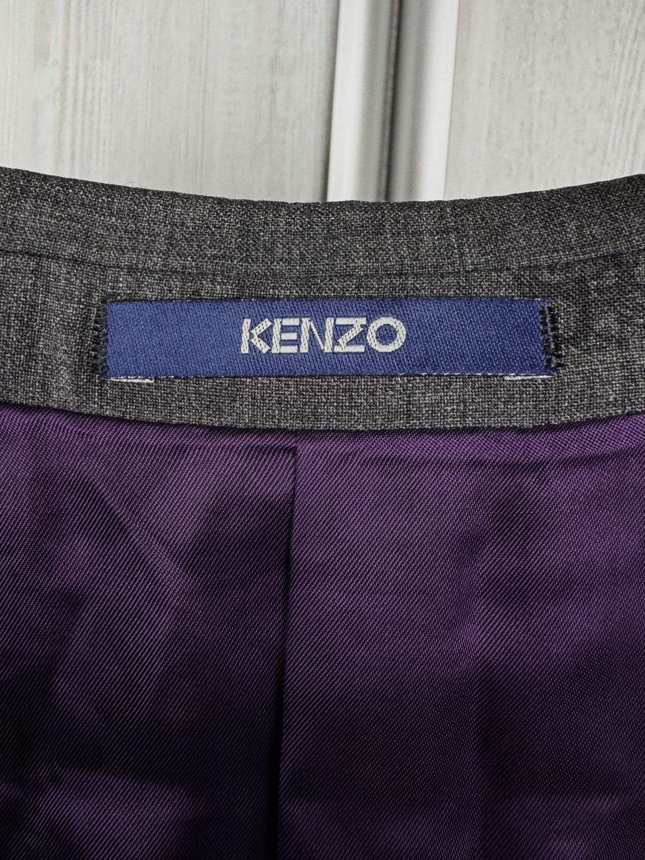 Kenzo Kenzo Baroque Motif Print Gray Wool Blazer size 54 Size 44R - 10 Thumbnail
