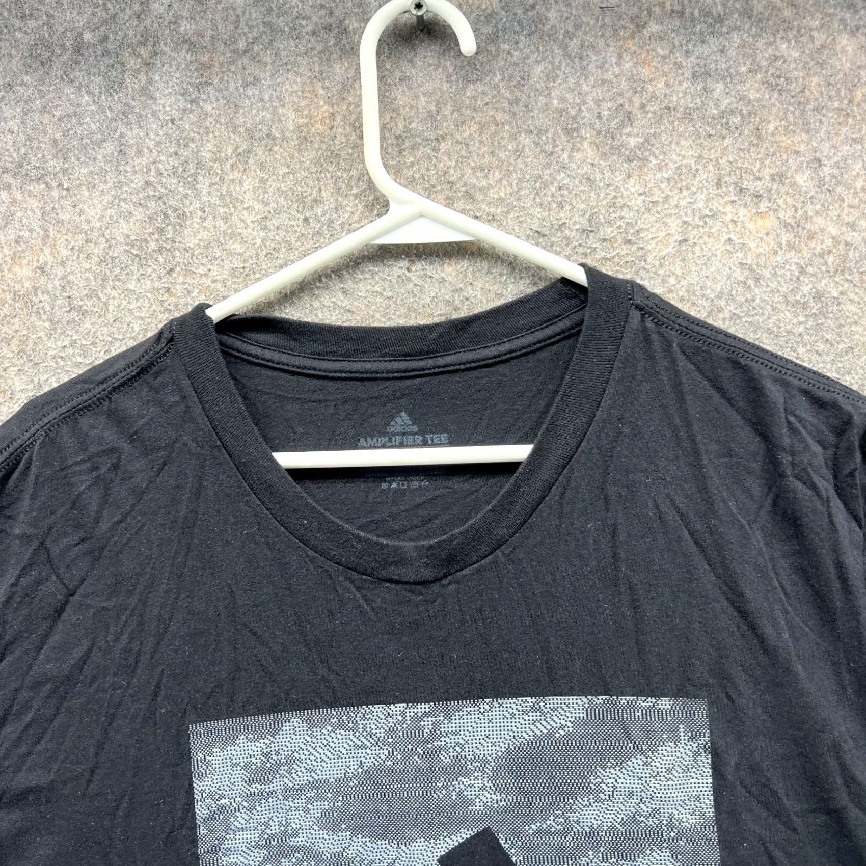 Adidas VINTAGE Adidas Shirt Mens 2XL Black Crewneck Amplier Tee Athletic Camouflage Logo Short Sleeve T-Shirt Men Boys? Size US XXL / EU 58 / 5 - 7 Thumbnail