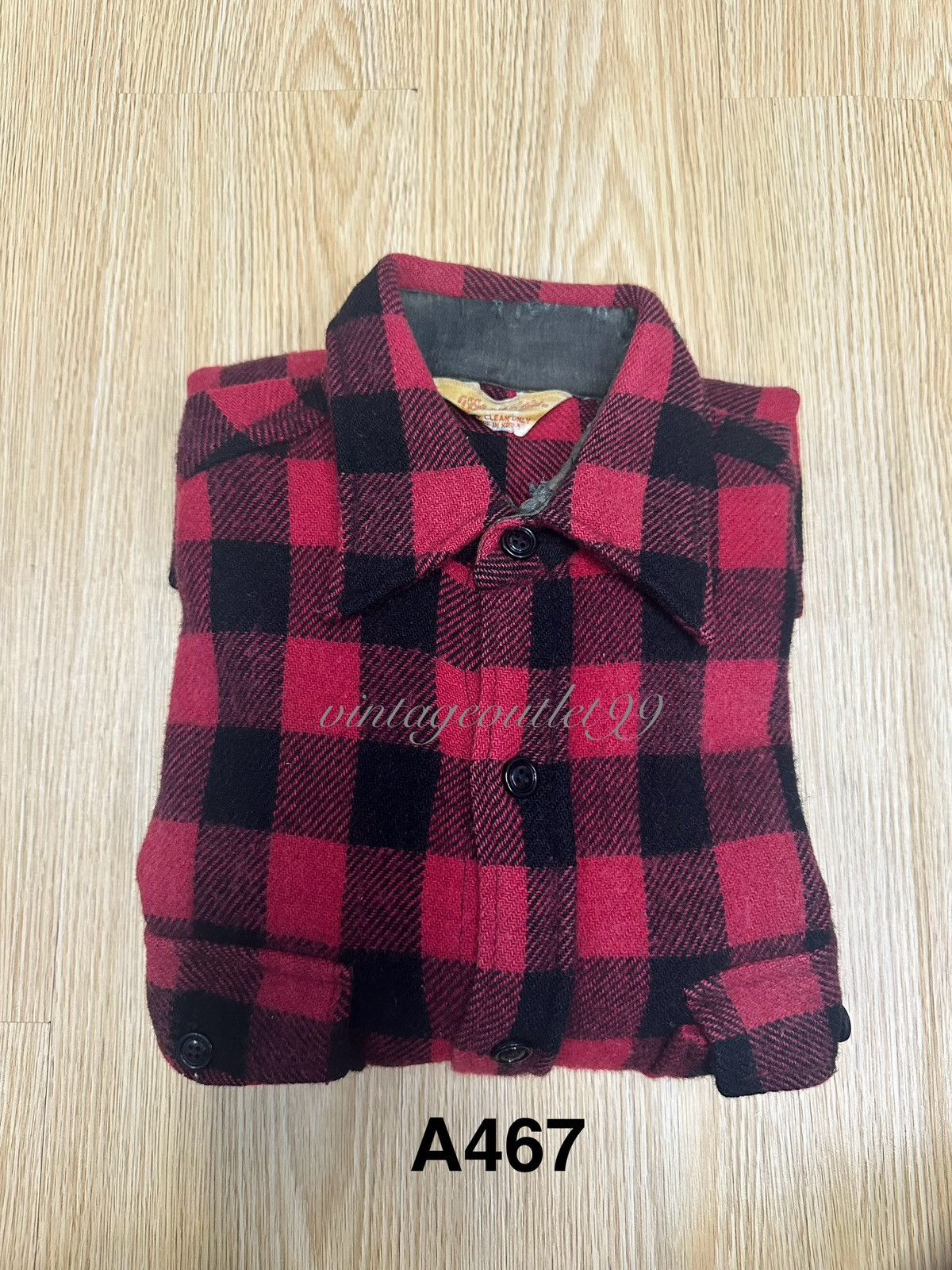 Vintage Vintage Wrangler Wool Flannel Shirt A467 Size US S / EU 44-46 / 1 - 12 Thumbnail