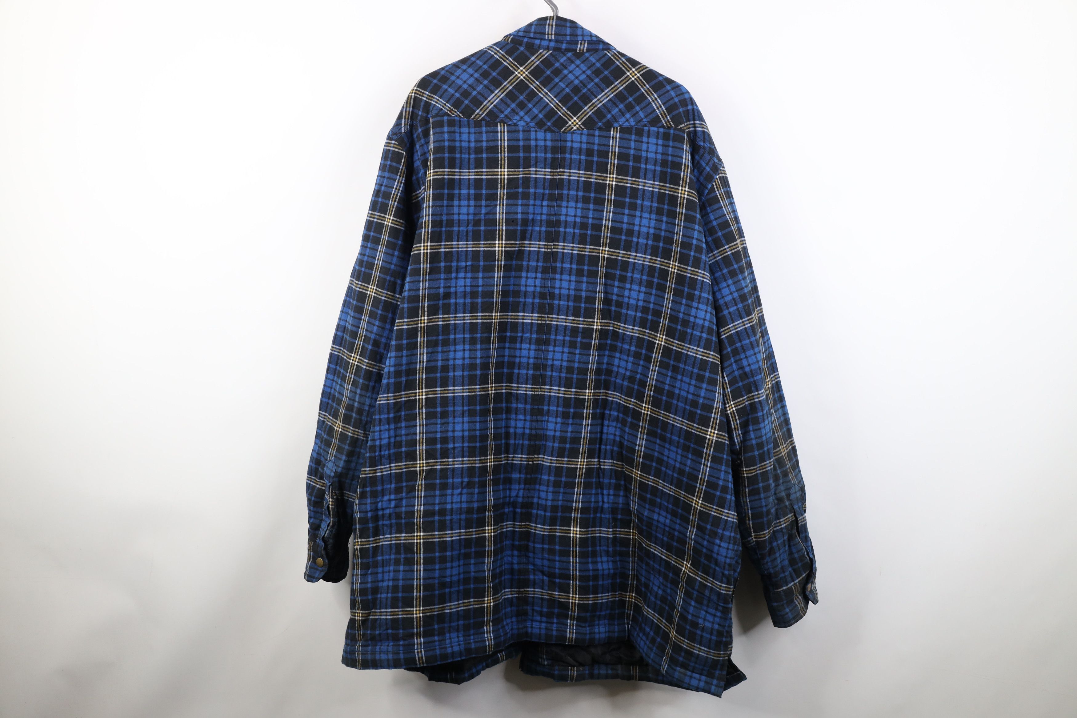 Vintage AS IS Vintage 90s Streetwear Lined Flannel Shirt Jacket Size US XXL / EU 58 / 5 - 12 Thumbnail