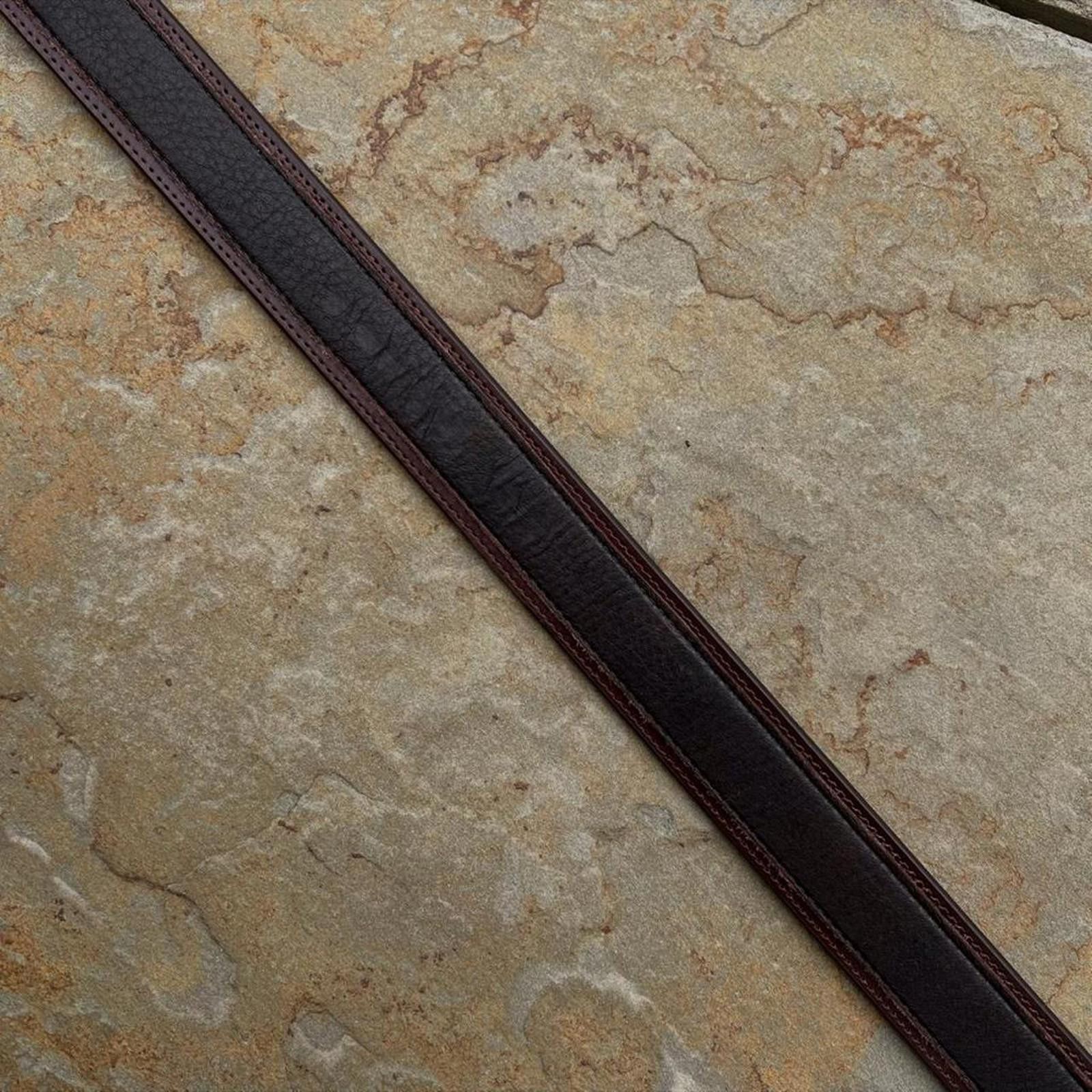 Other NWT Two Tone Dark Brown Soft Elk Leather Belt Size ONE SIZE - 4 Thumbnail