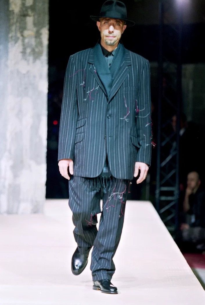 Yohji Yamamoto Yohji Yamamoto 03aw Broken Stripe Pants 2412-Nextarrow Size US 28 / EU 44 - 8 Thumbnail