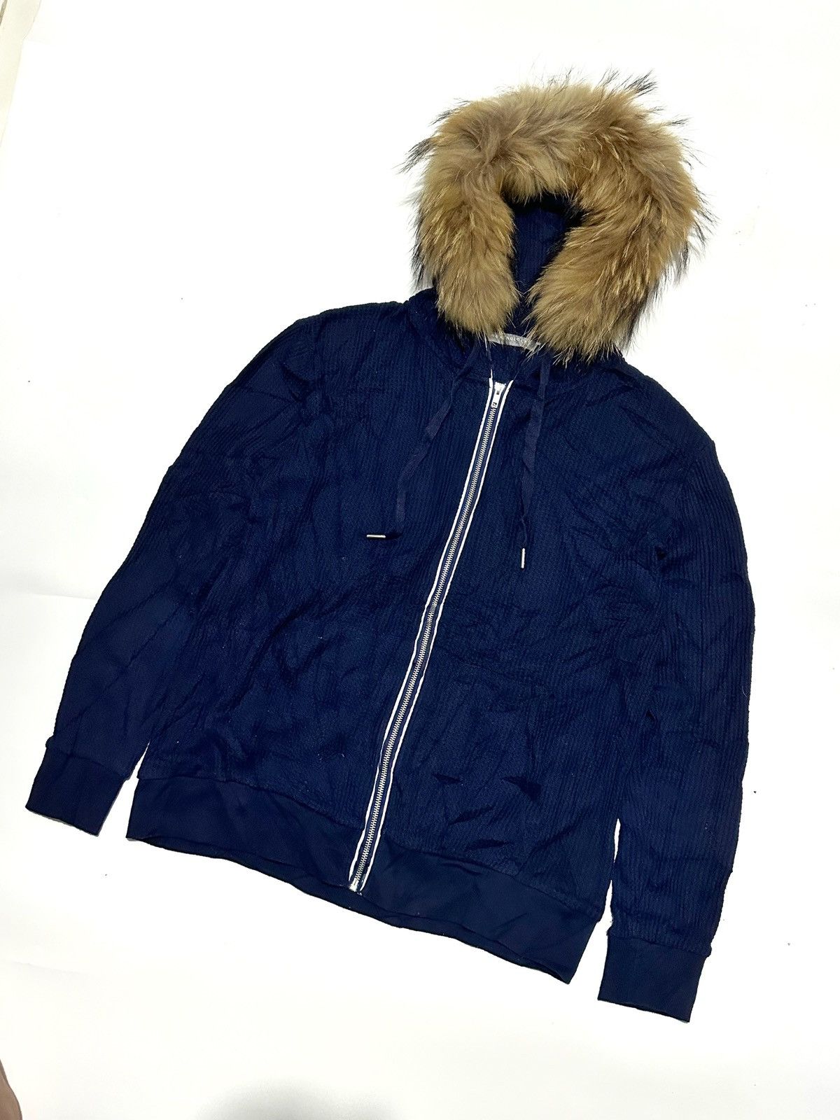 Hysteric Glamour × Japanese Brand × Le Grande Bleu (L.G.B.) Northblock-Fur Waffle Japanese Hoodie Size US M / EU 48-50 / 2 - 1 Thumbnail