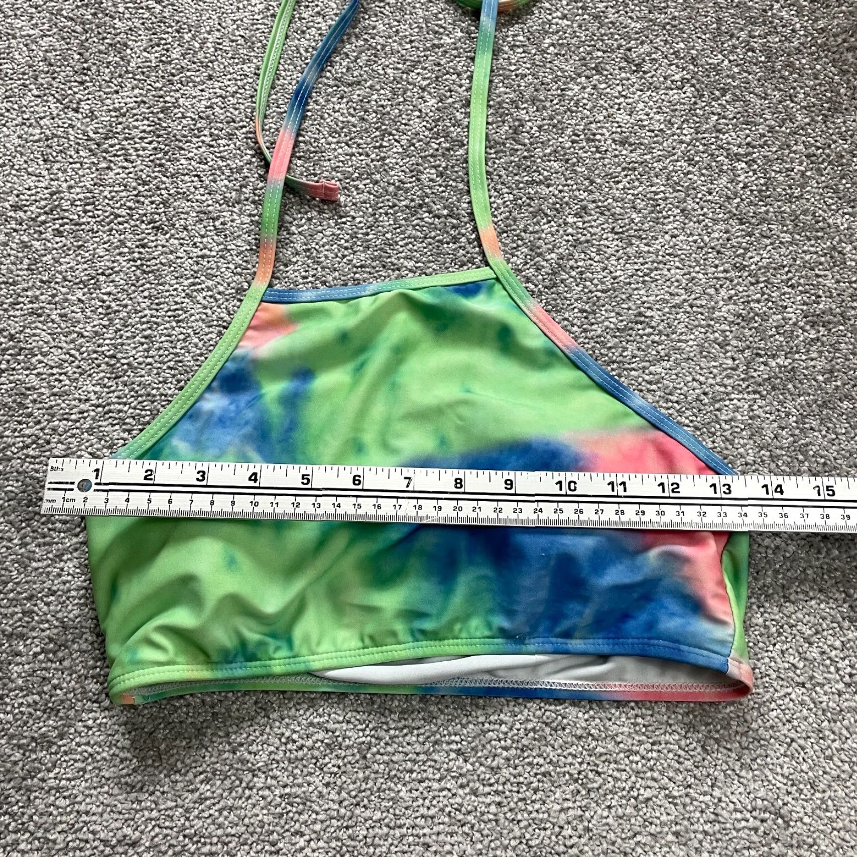 Shein SheIn Swimwear Bikini Top Women S Multicolor Tie Dye Halter Padded Beach Top Size S / US 4 / IT 40 - 6 Thumbnail