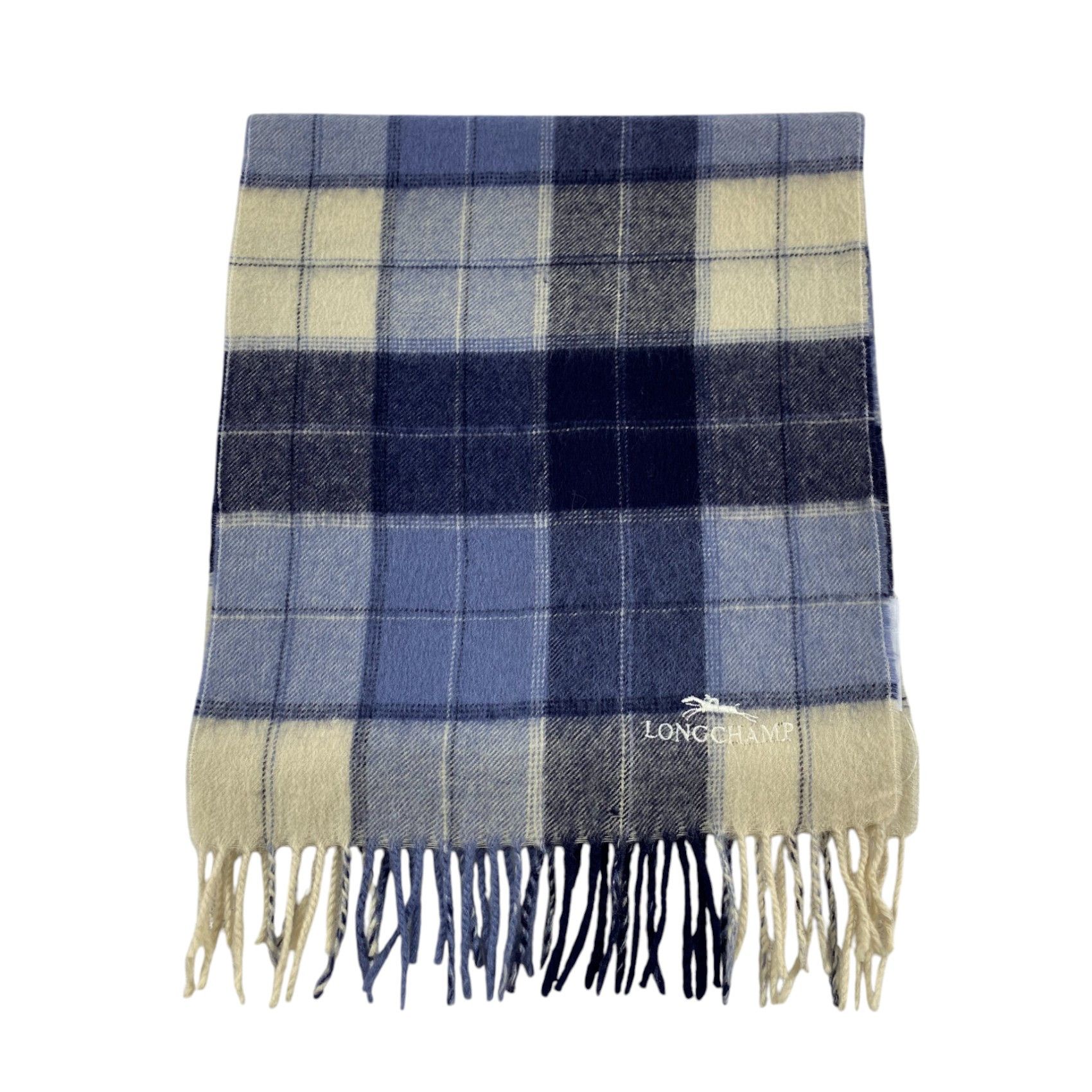 Longchamp × Vintage Longchamp Scarf / Muffler / Neckwear - WW1764 Size ONE SIZE - 2 Thumbnail