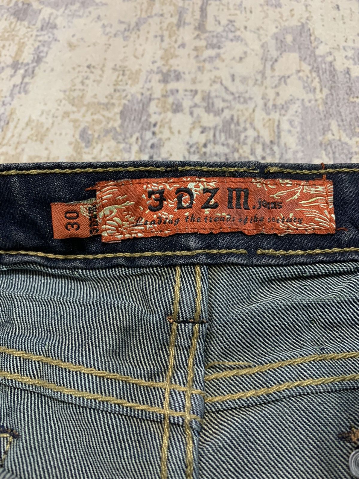 If Six Was Nine × Le Grande Bleu (L.G.B.) × Tornado Mart Japanese Brand JDZM Tornado Mart Style Lace Jeans 30x32 Size 30" / US 8 / IT 44 - 11 Thumbnail