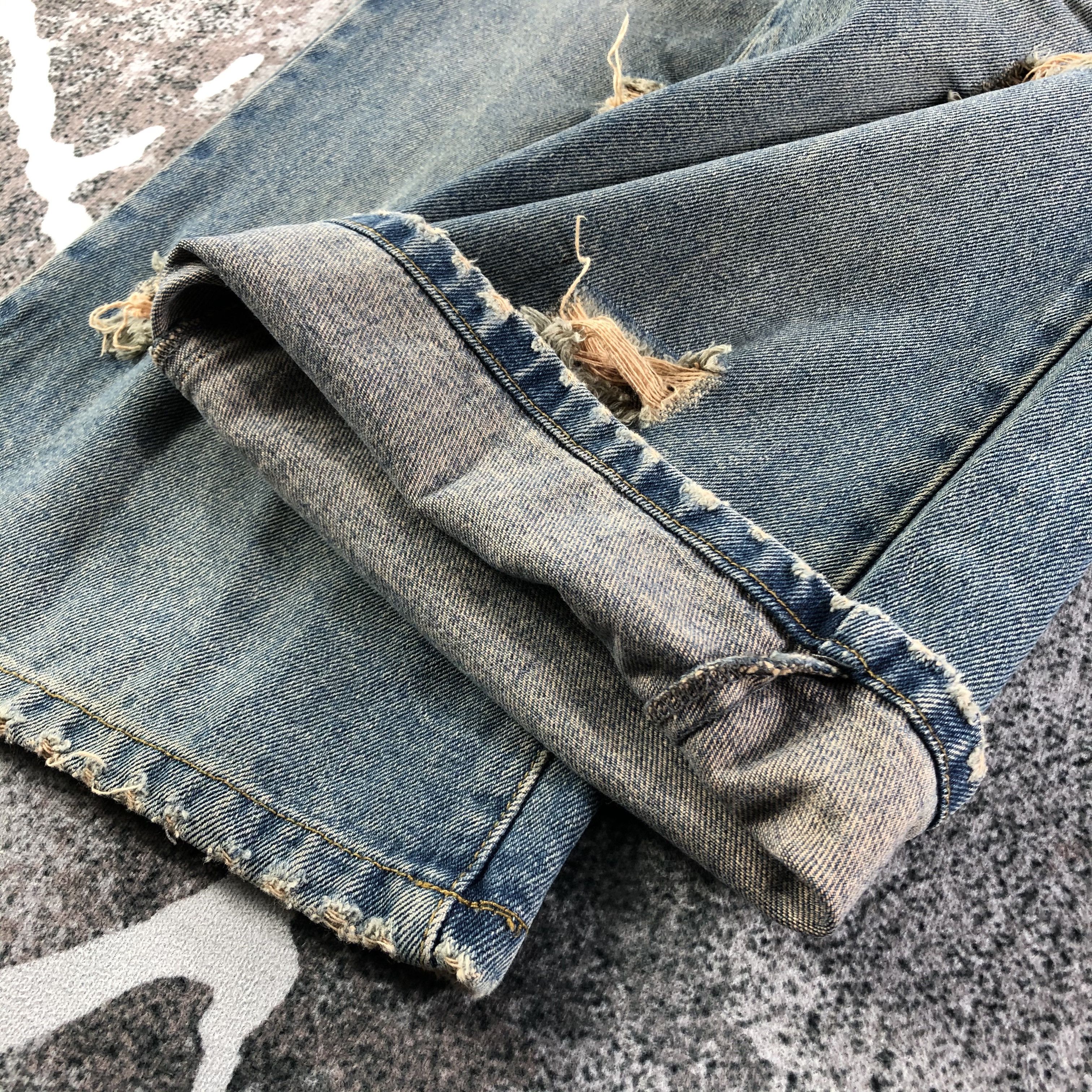 Japanese Brand Vintage Japanese Brand Flared Jeans Ripped Denim Size US 30 / EU 46 - 6 Thumbnail