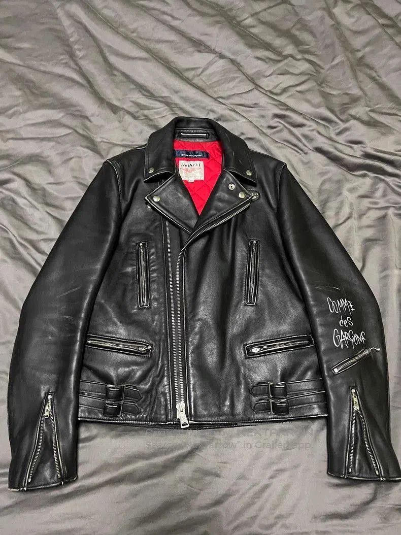 Comme des Garcons CDG X Lewis Leathers Leather Jacket. Size US M / EU 48-50 / 2 - 4 Thumbnail