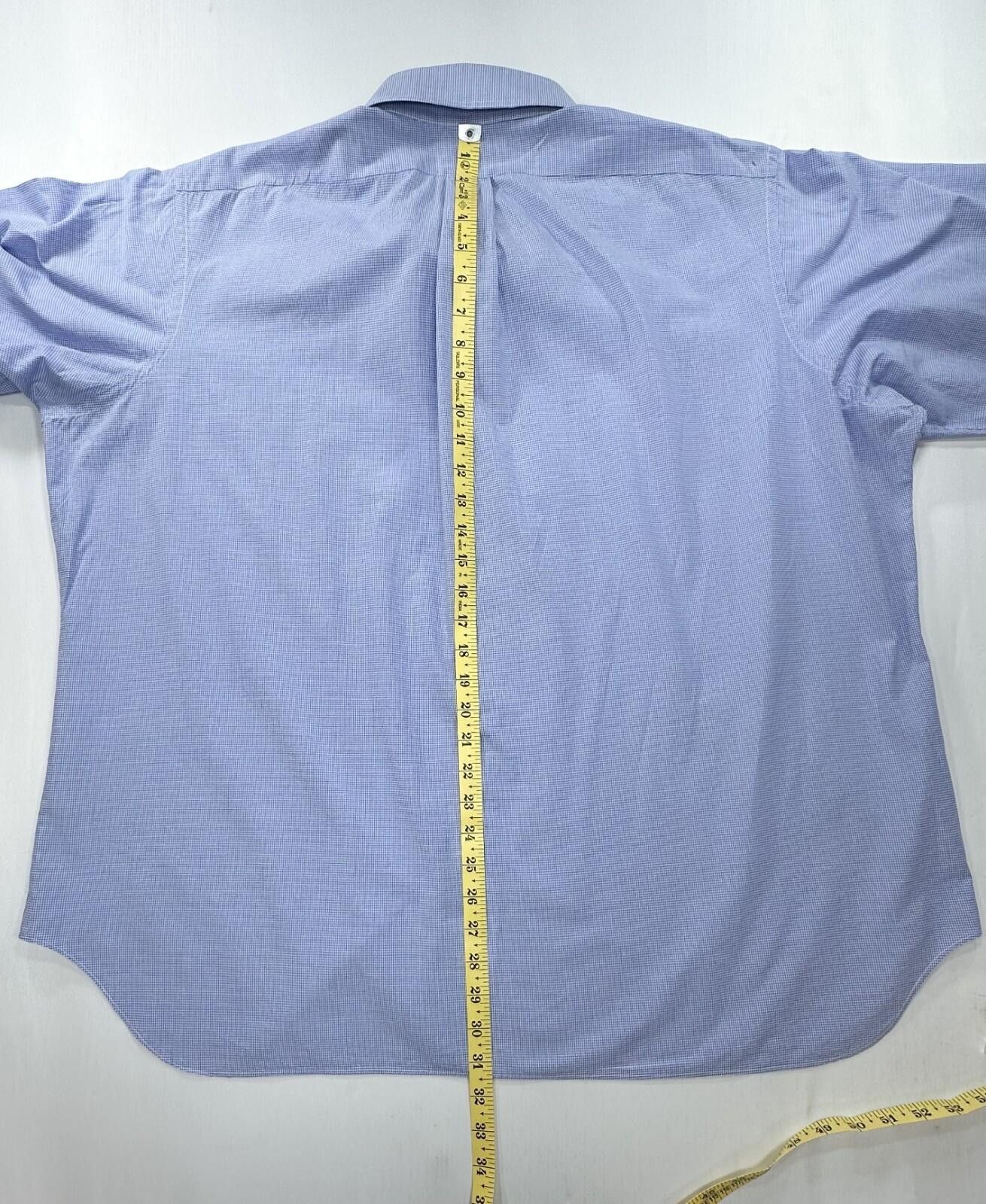 Tom James Tom James Executive Collection Tailored Oxford Blue Mens XL Size 44R - 3 Thumbnail