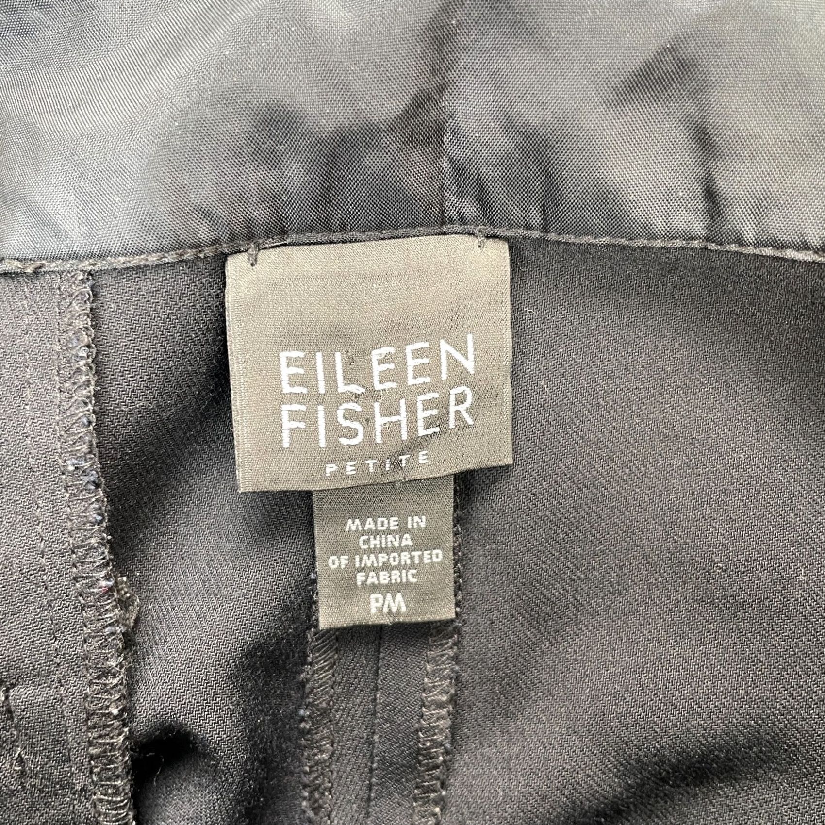 Eileen Fisher Eileen Fisher Pants Womens Medium P Black Dress Straight Leg Business Formal Size 30" / US 8 / IT 44 - 5 Thumbnail