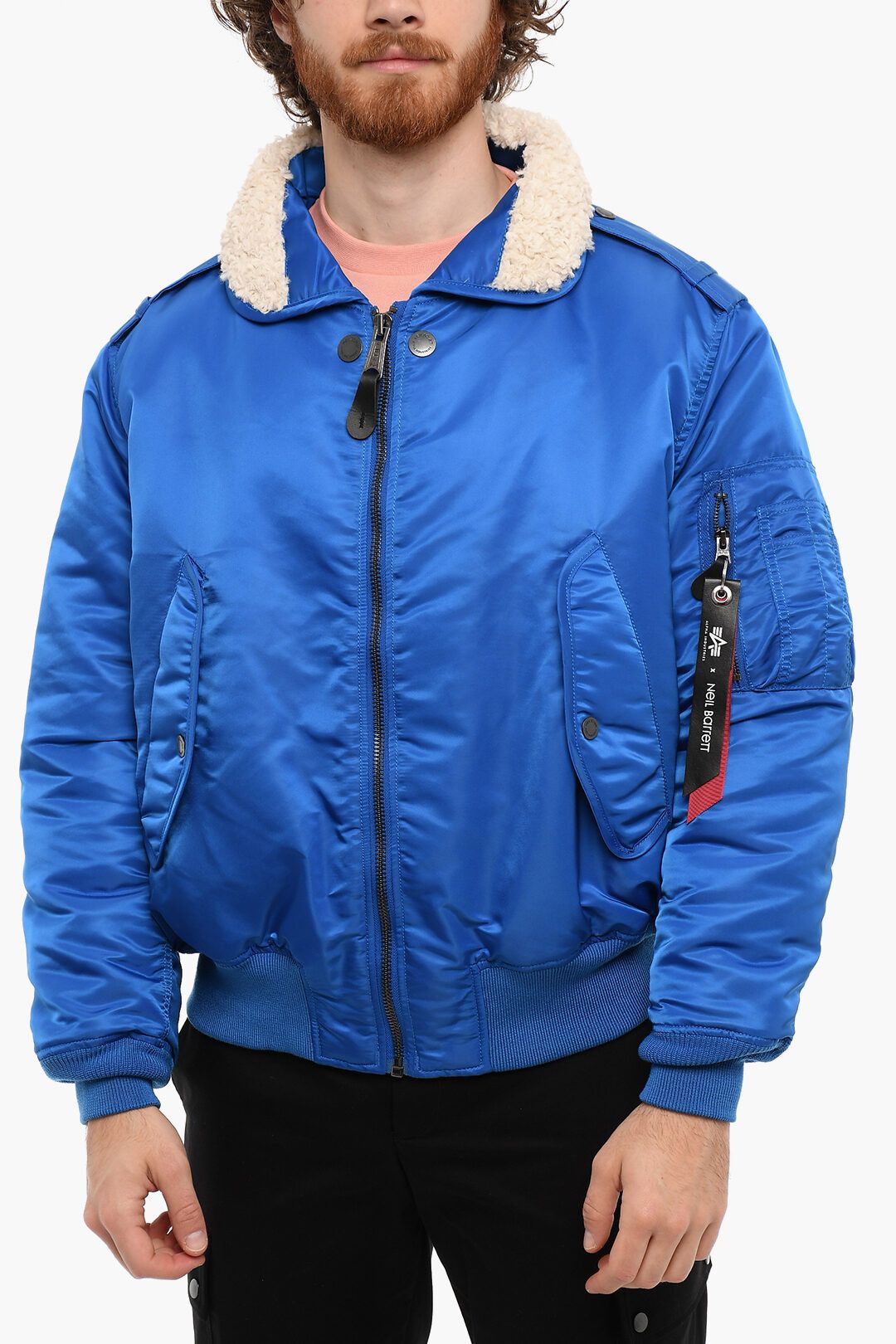 image of Neil Barrett Og1Mm1223 Jacket In Blue, Men's (Size Small)
