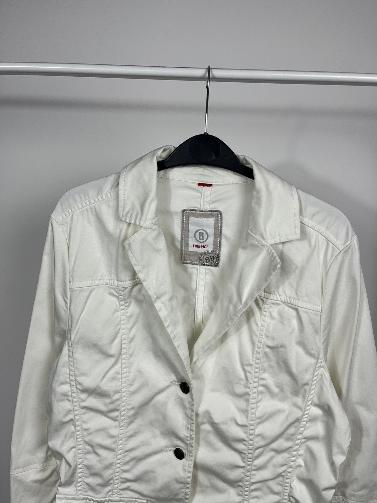 Bogner Fire Ice Womens White Blazer Jacket Lightweight Casual Size S / US 4 / IT 40 - 2 Thumbnail